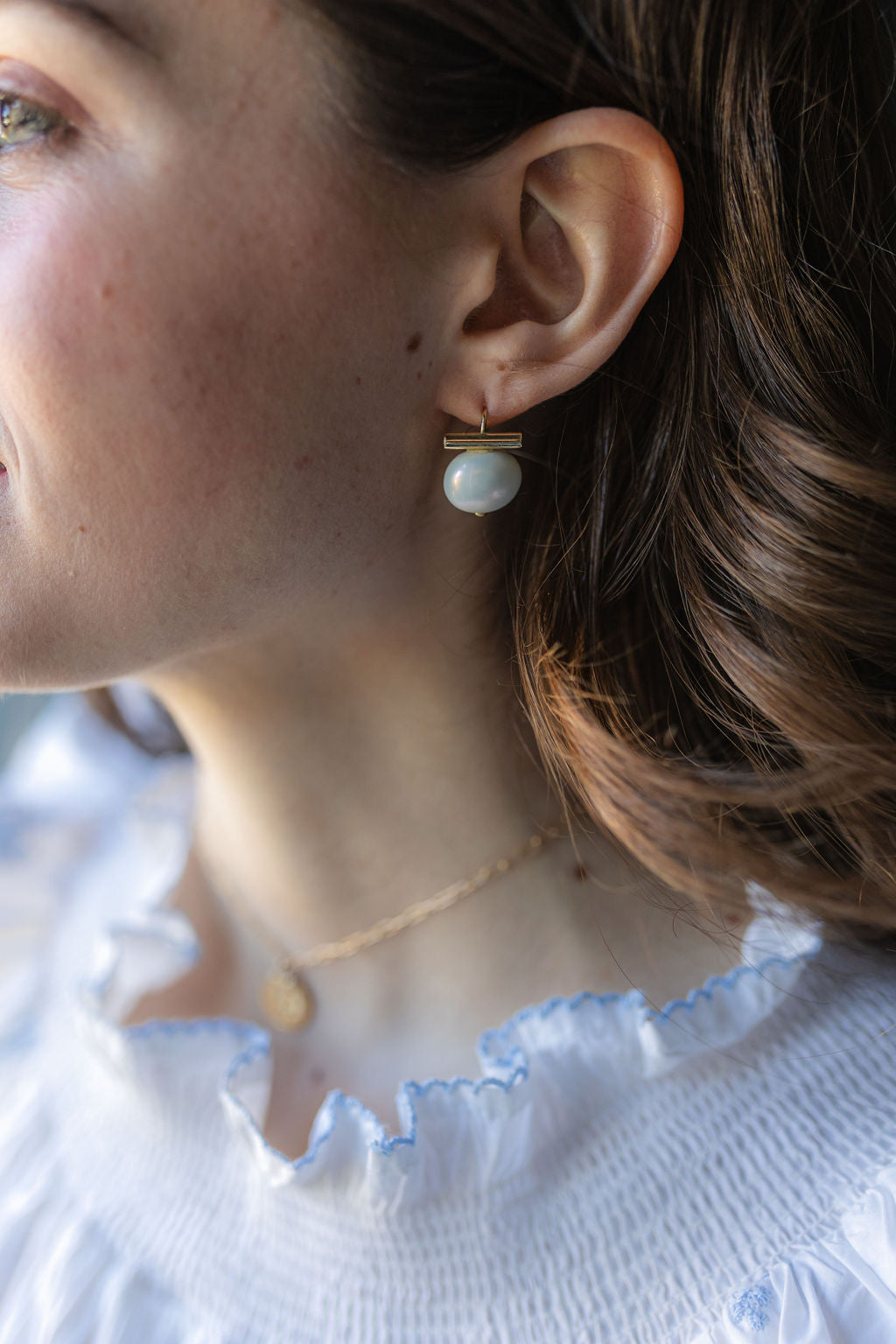 NANCY COTTON EMBROIDERED NIGHTGOWN