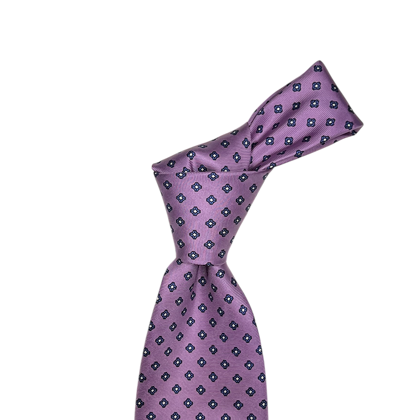 Tie - Lavender Foulard