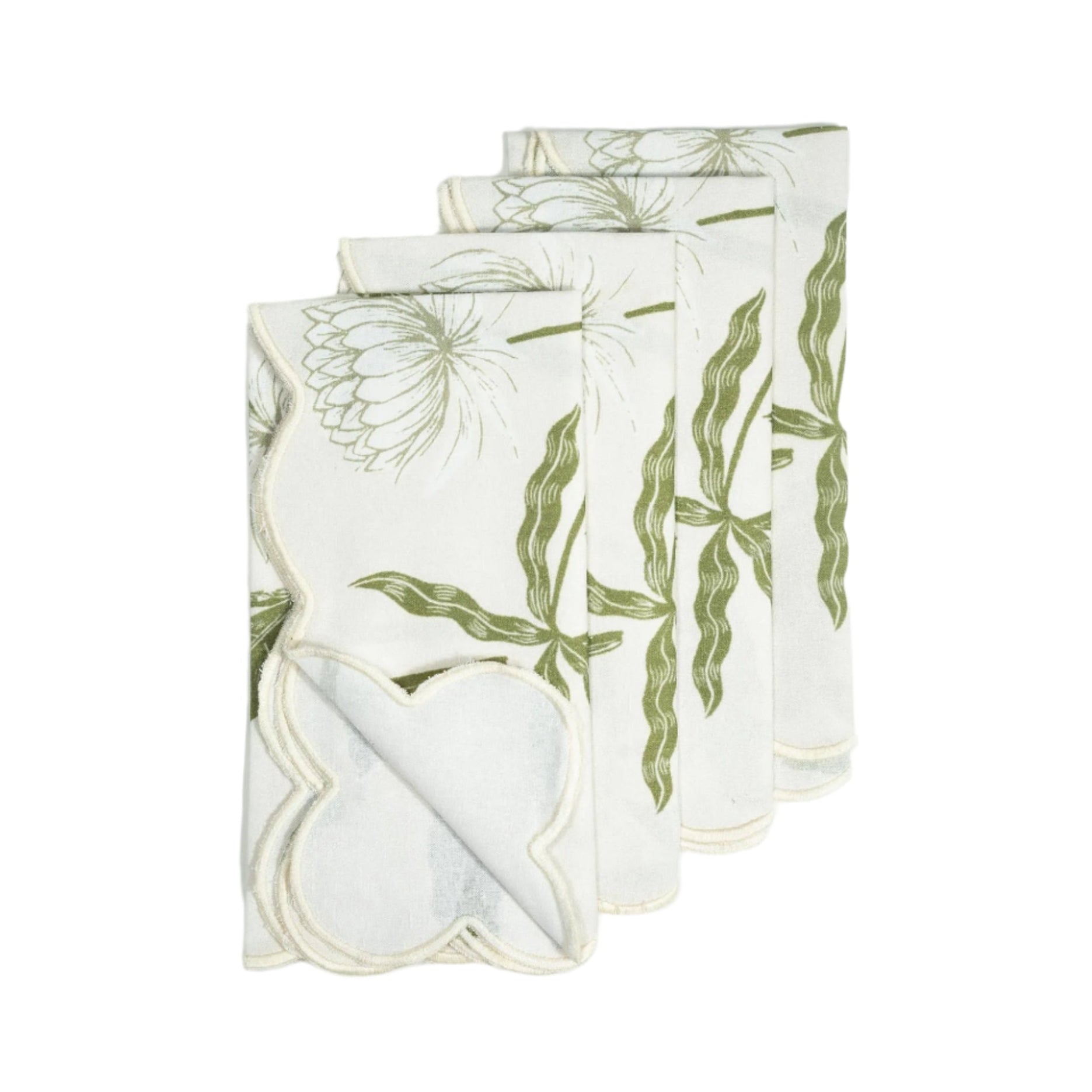 Storytime Dahlias Dinner Napkins - Set of Four