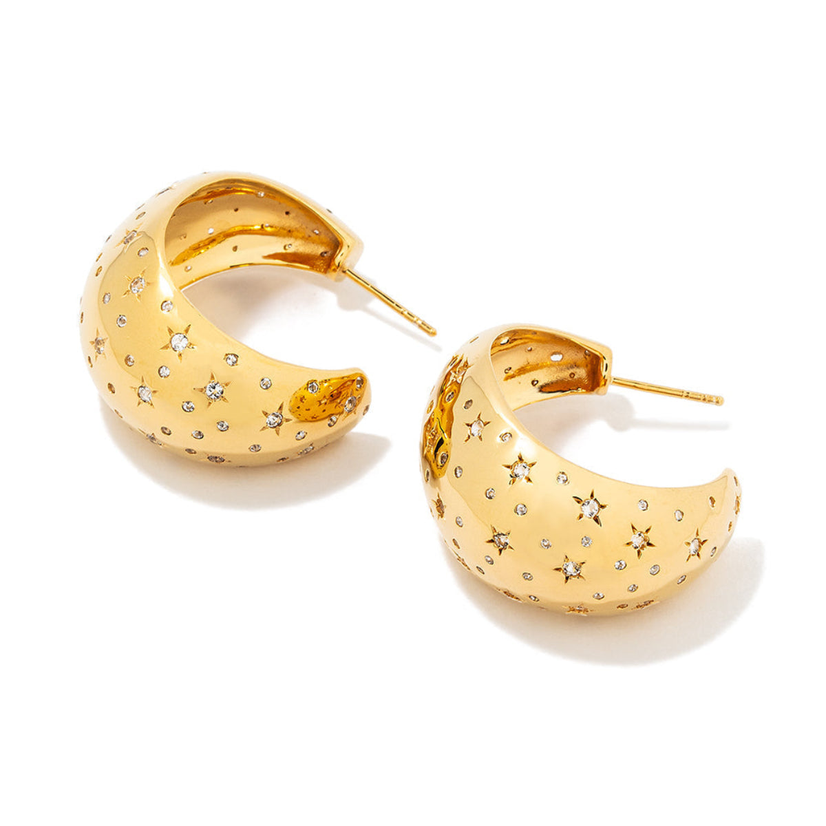Gold Fizzy Hoops