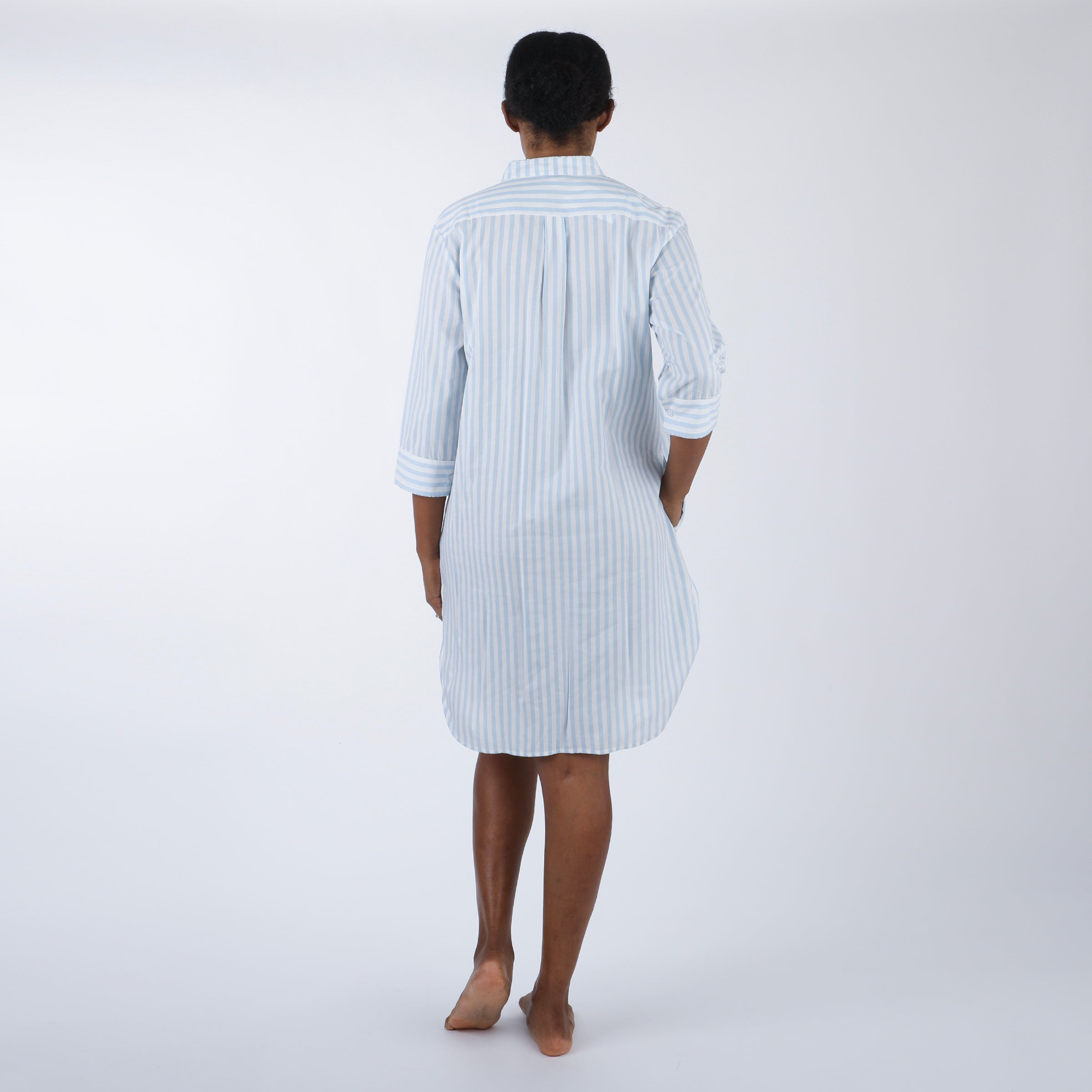 CLASSIC COTTON STRIPED NIGHTSHIRT