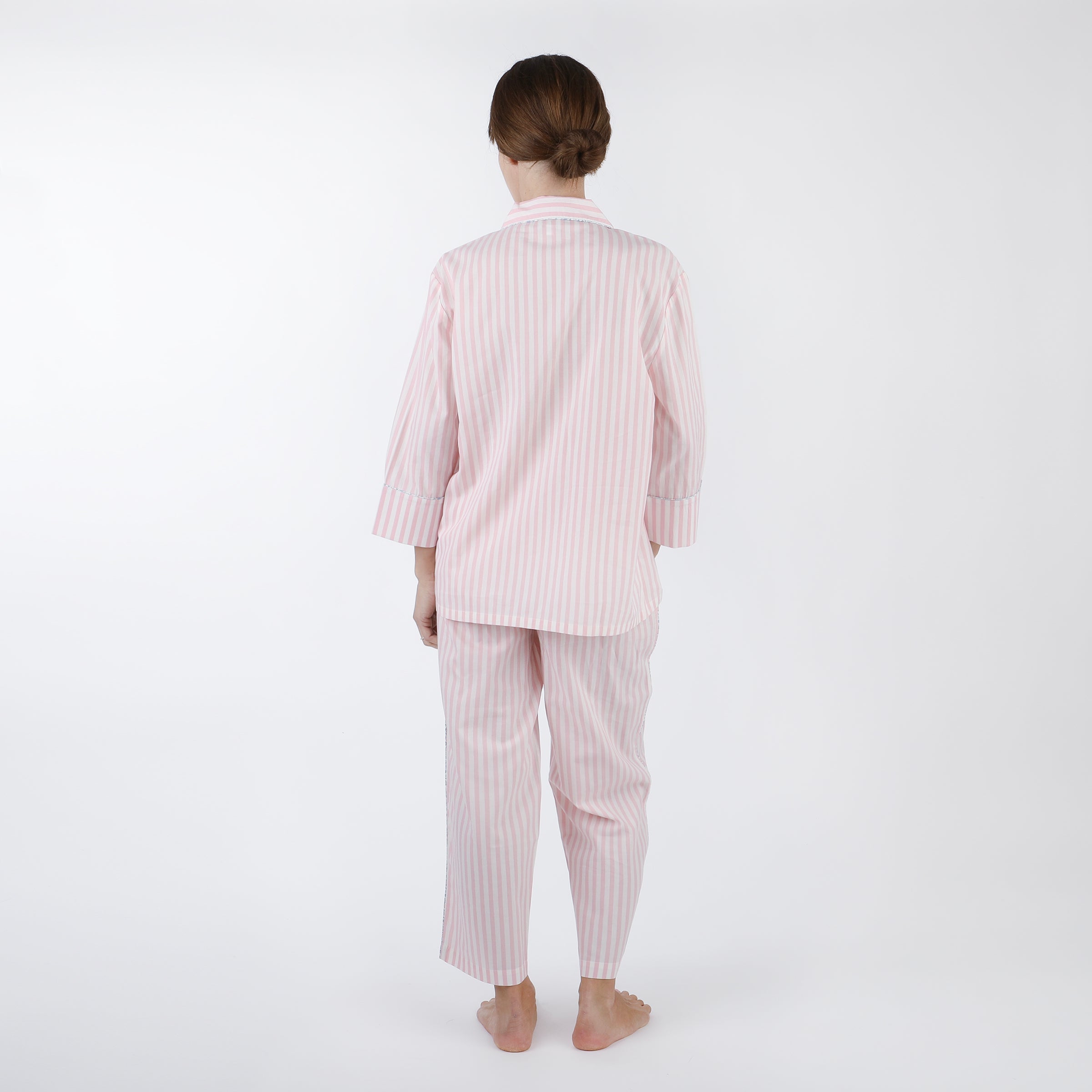 CLASSIC COTTON STRIPED CAPRI PAJAMAS
