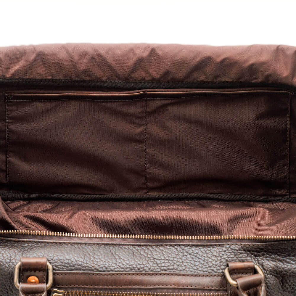 Theodore Leather Large Wheeled Duffle Bag
