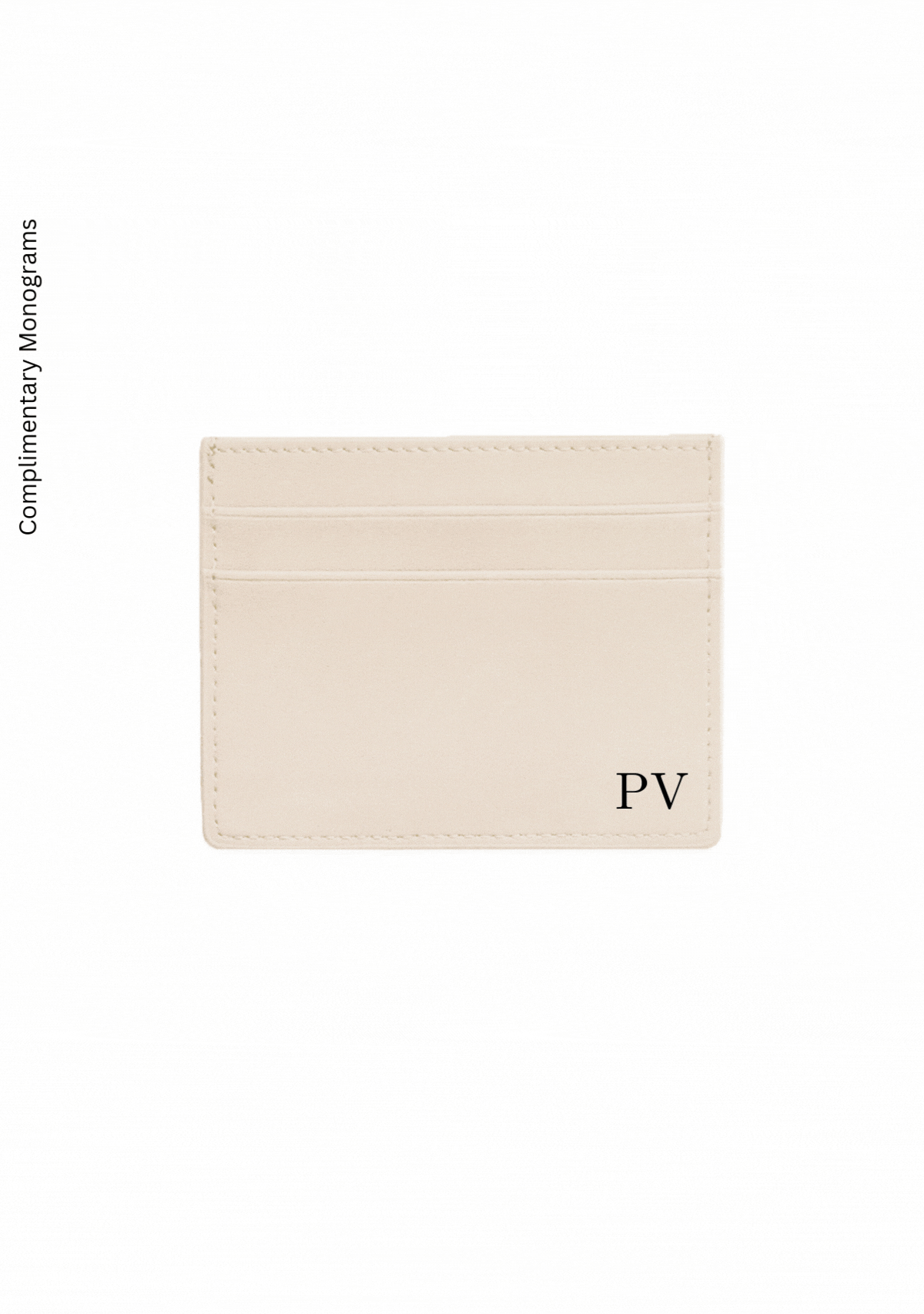 Coffee Flowers Beige Cardholder