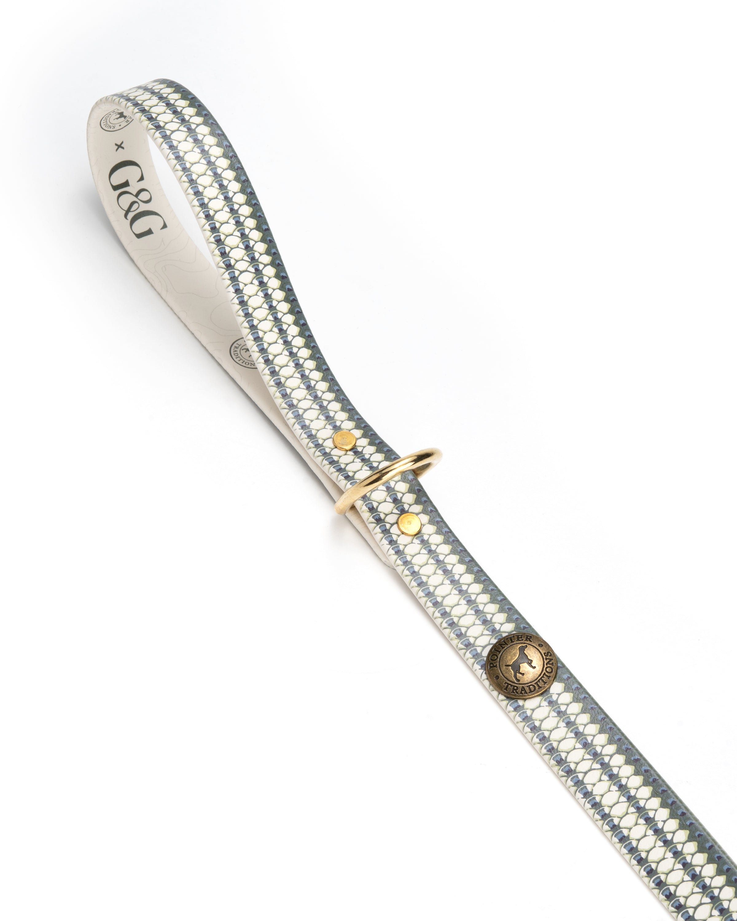 G&G x Pointer Traditions Striped Bass Sporting Dog Leash