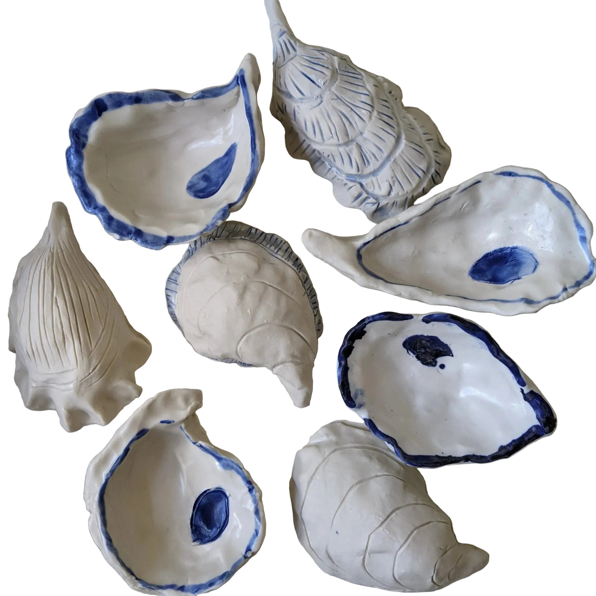 Porcelain Oyster Shells (food safe)
