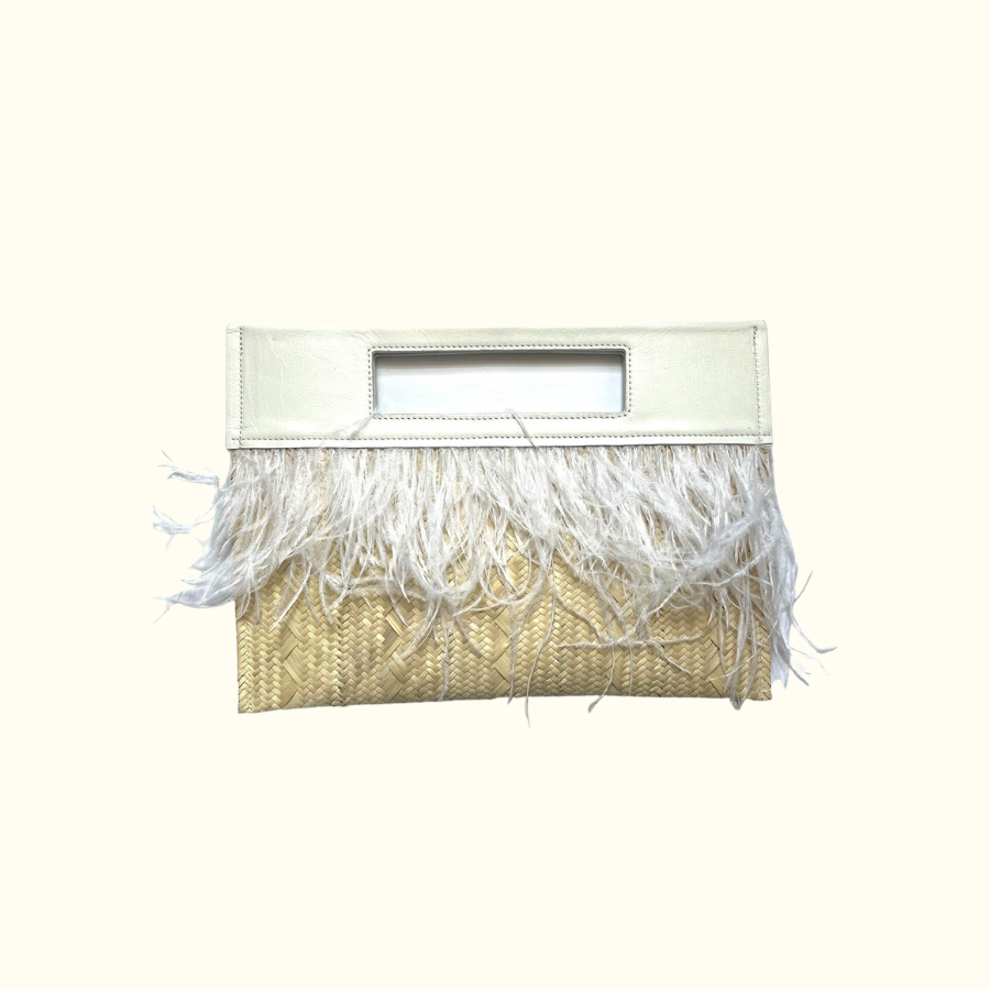 Plaited Palm Clutch