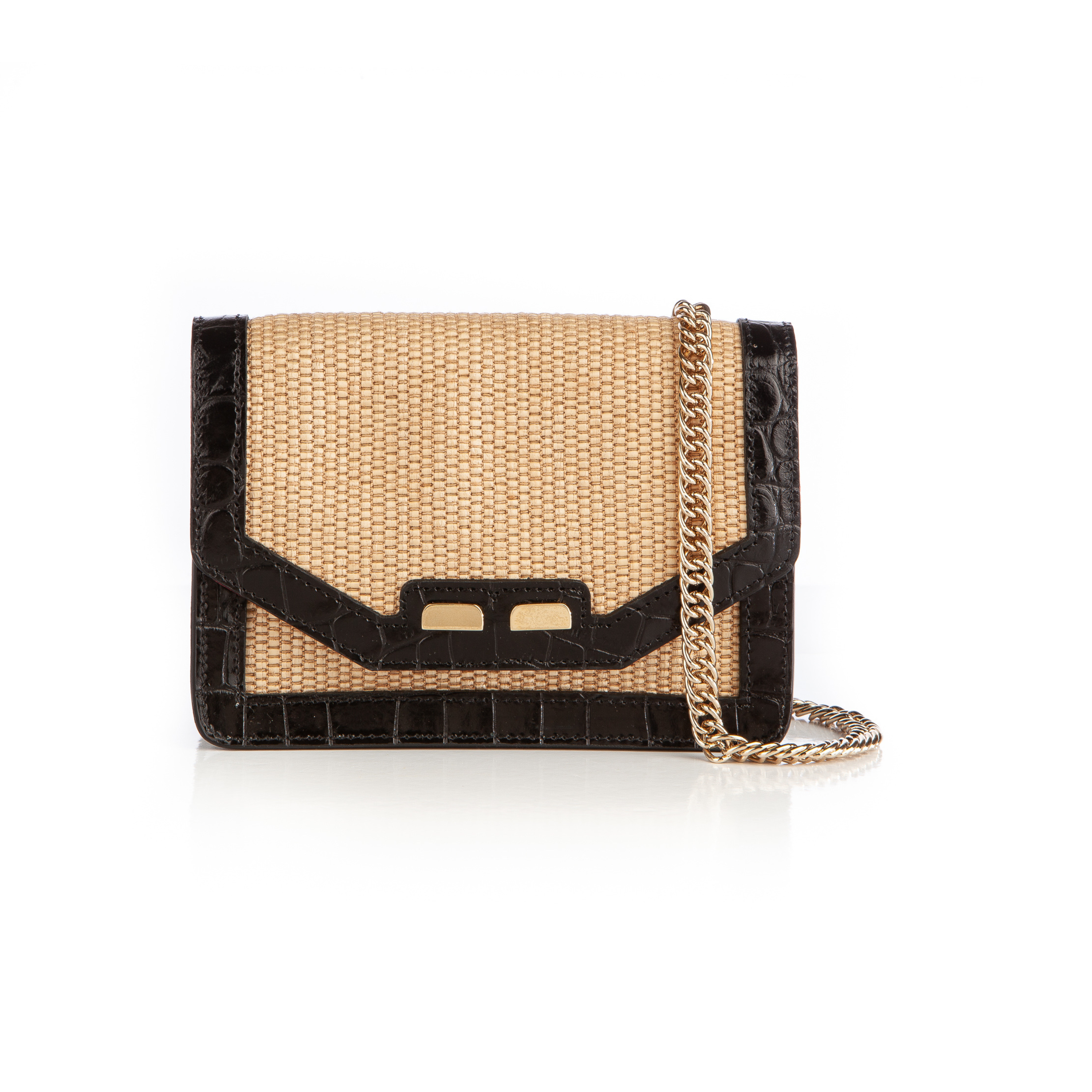 Samuel in Raffia with Croc and Lizard Accents
