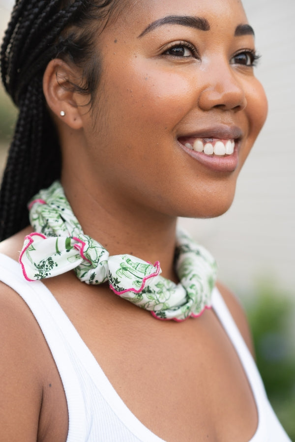 The Vesey Scarf in Green