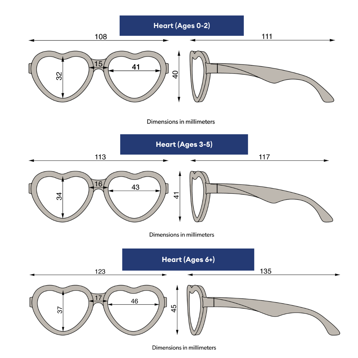 Silver Shimmer Heart | Pink Mirrored Lenses