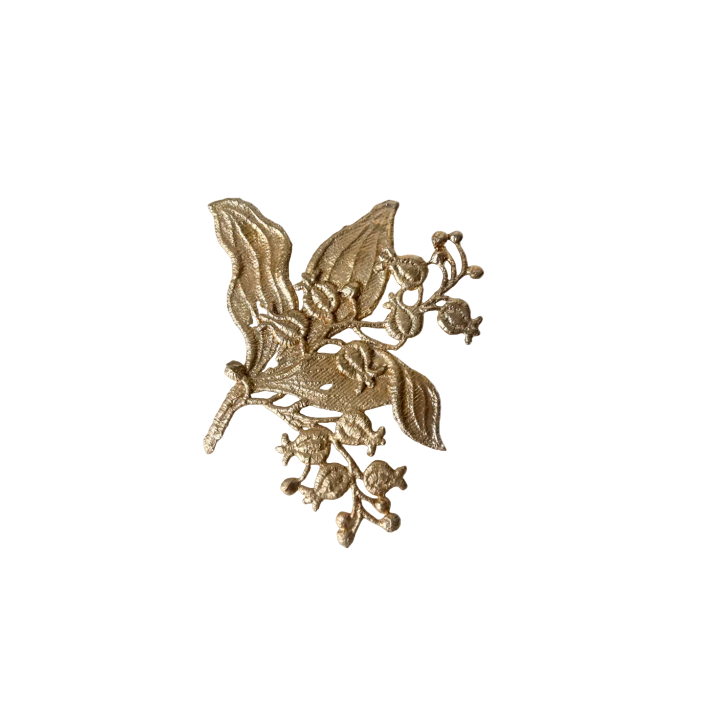 Bronze Lily of the Valley Brooch