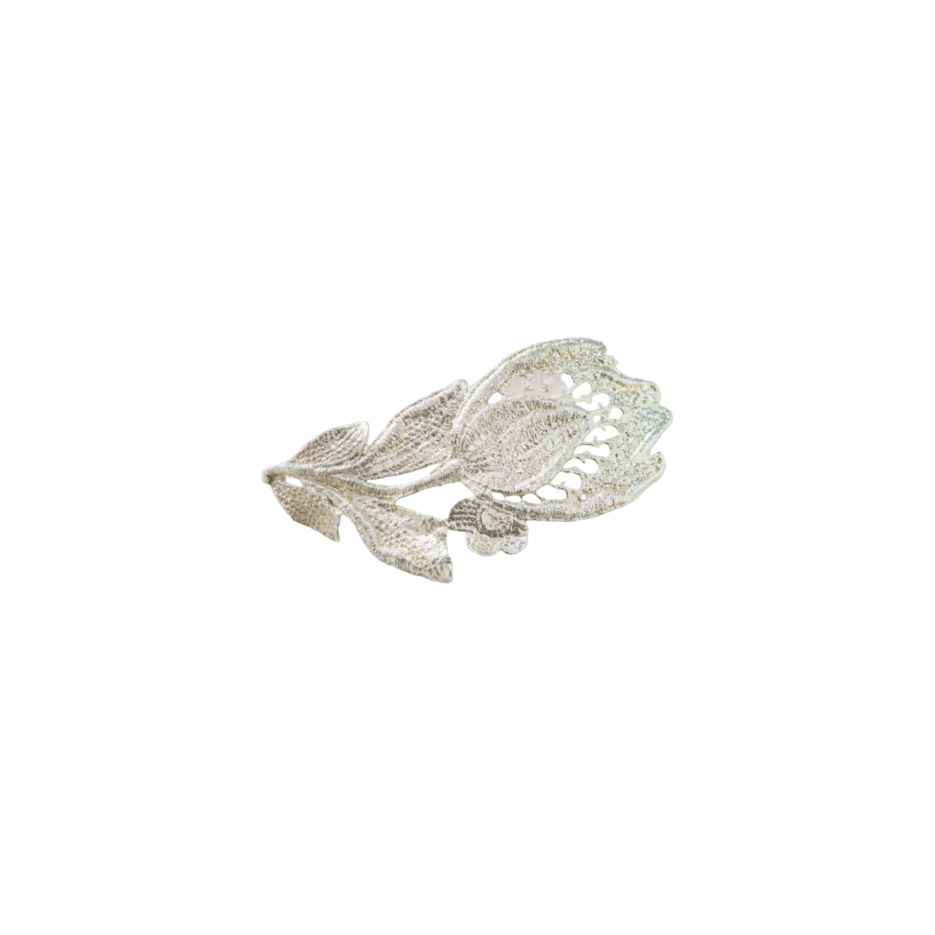 Silver Tulip Brooch