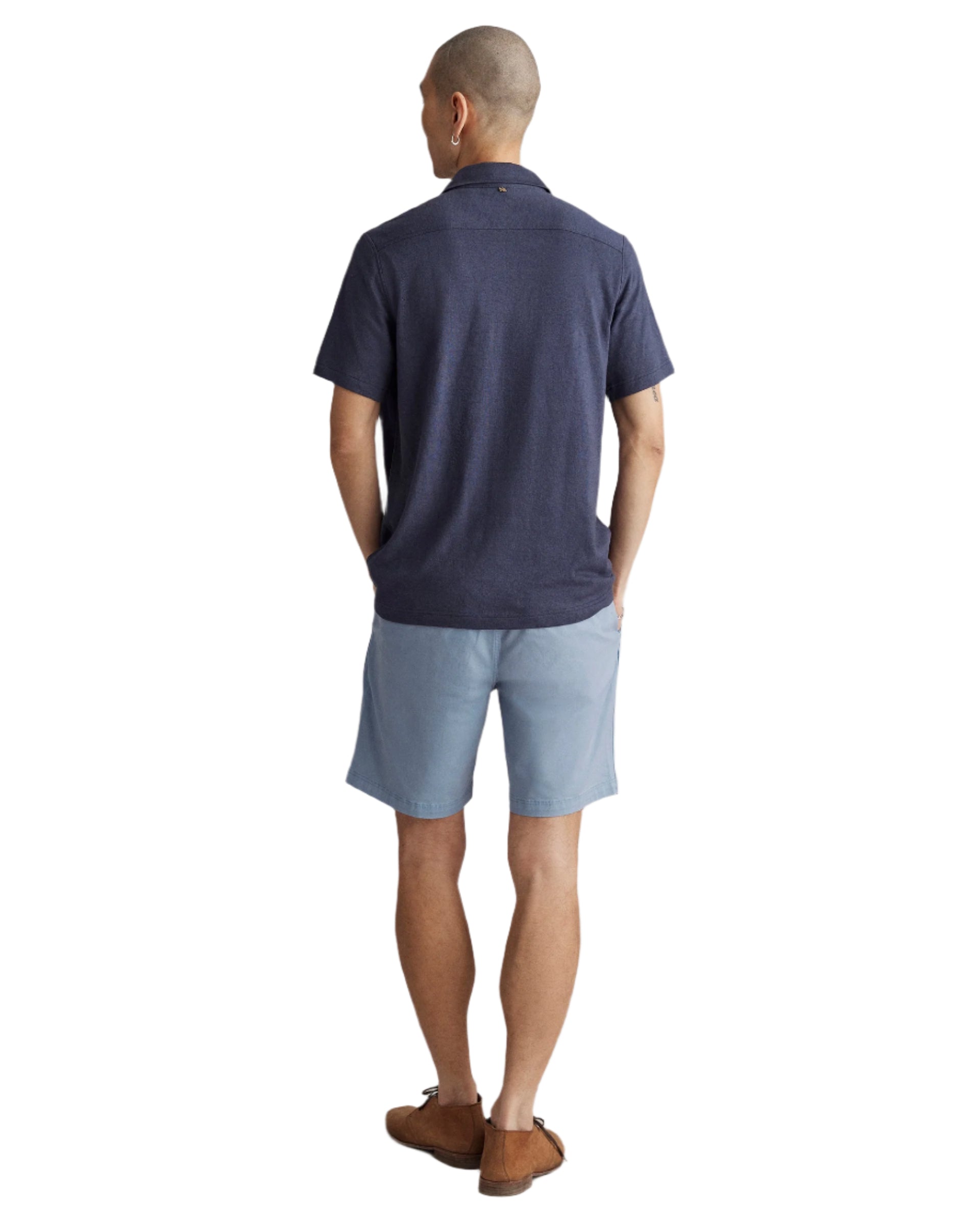 Short Sleeve Hemp Cotton Knit Shirt