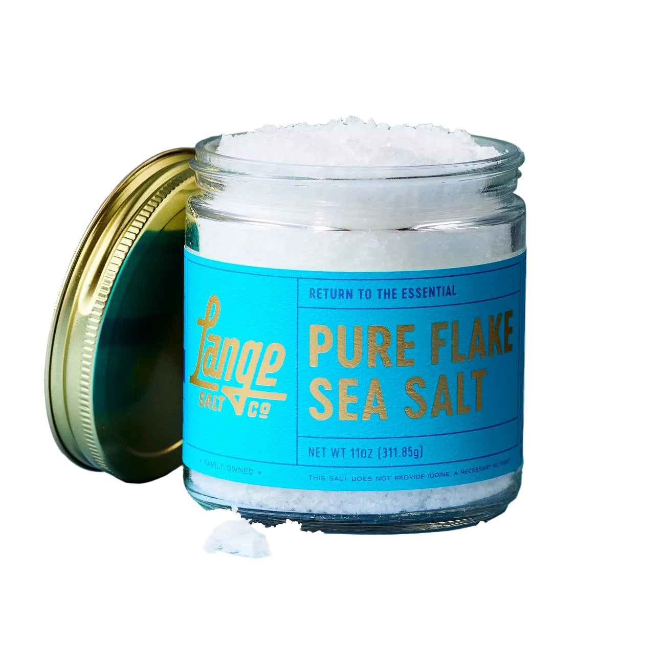 Pure Flake Sea Salt - 11oz Jar