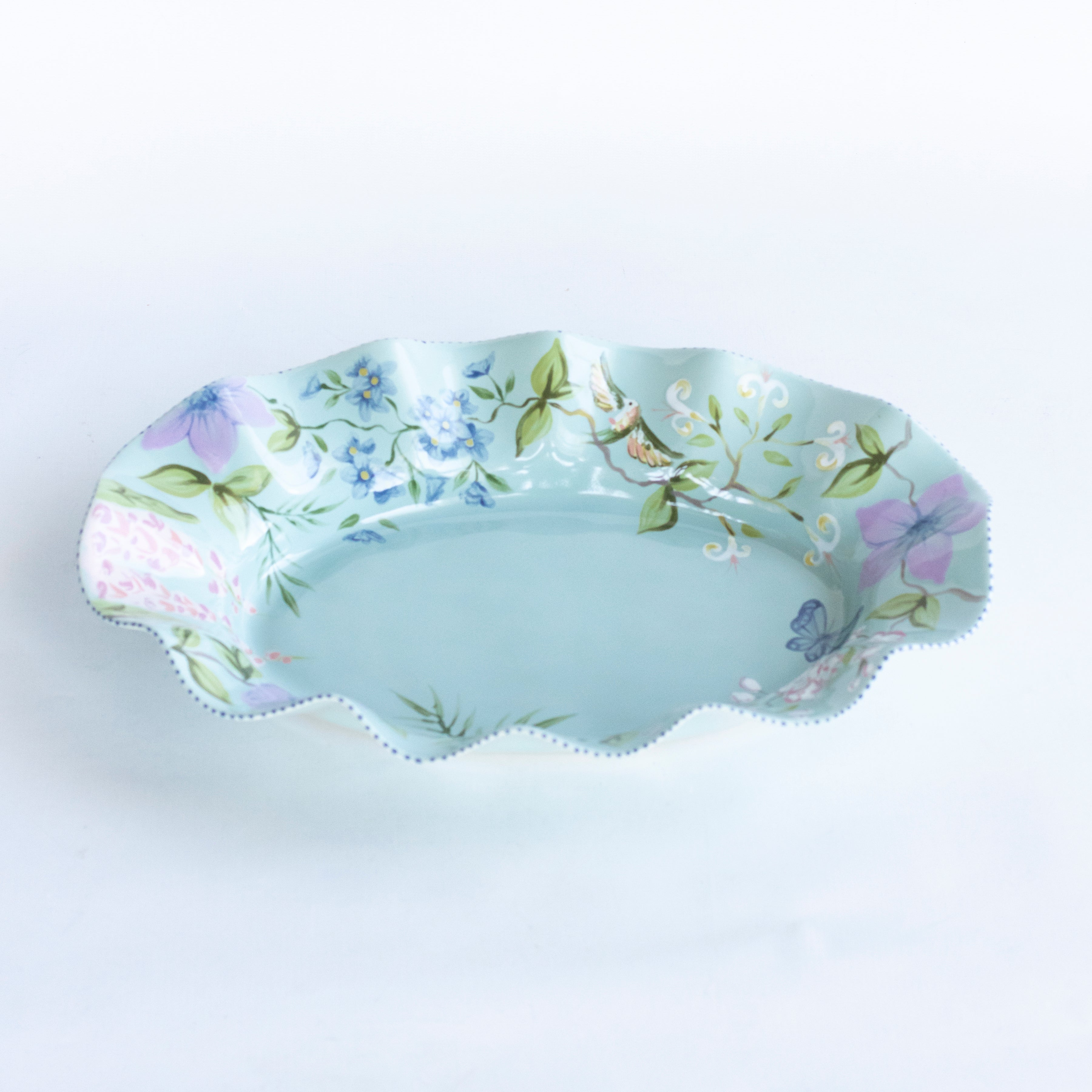 Southern Chinoiserie Amabella Wavy Serving Platter
