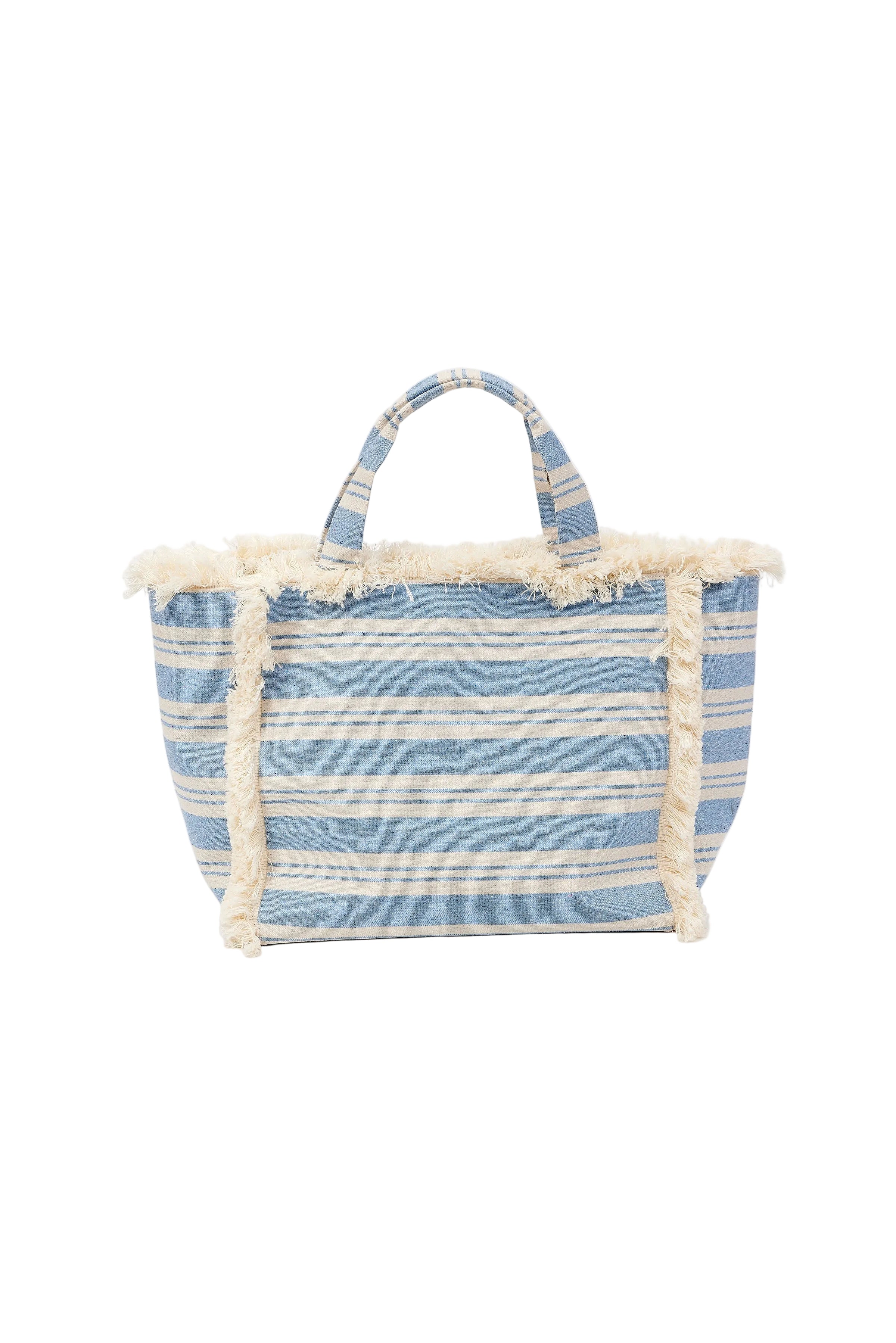 Striped Canvas Beachy Tote
