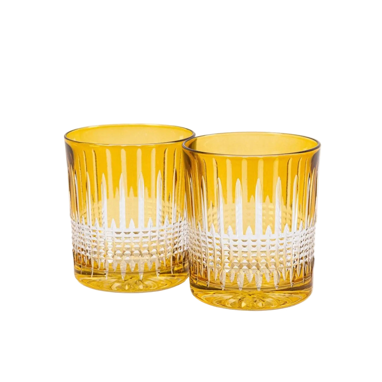 Miecz Crystal Tumblers - Set of 2 Lekki Yellow
