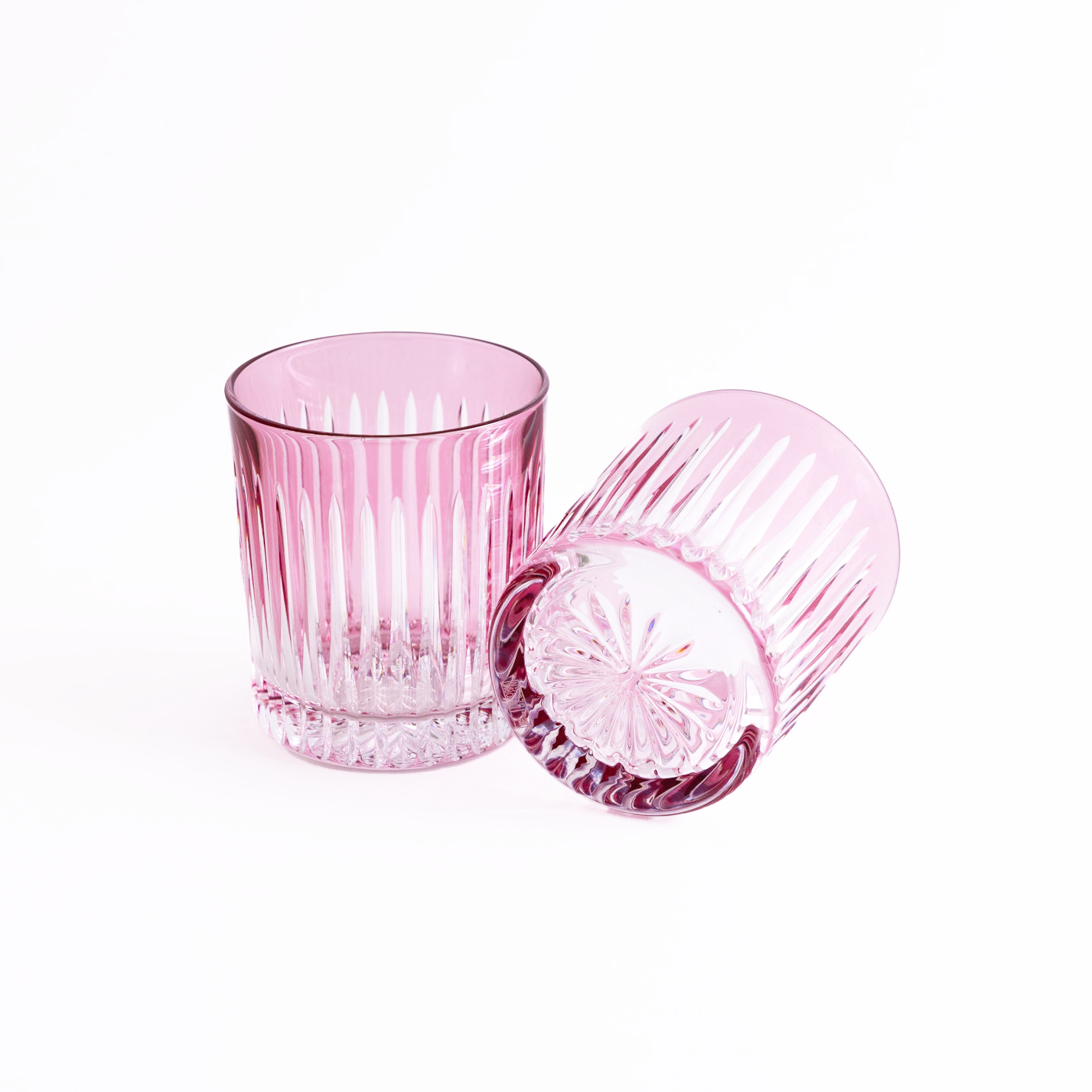 Linia Crystal Tumblers - Set of 2 in pink