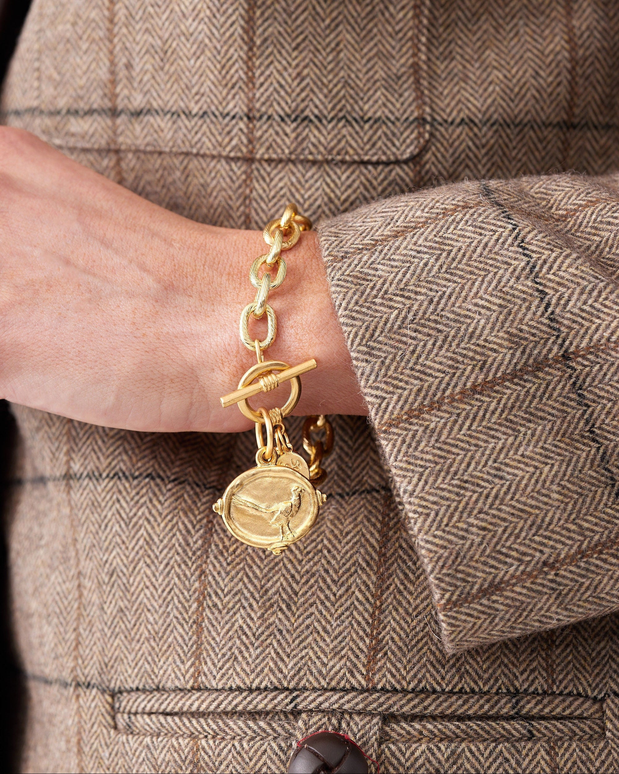 Pheasant Toggle Bracelet