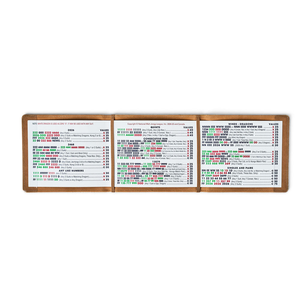 Vista Folio — Mahjong Card Holder Sand