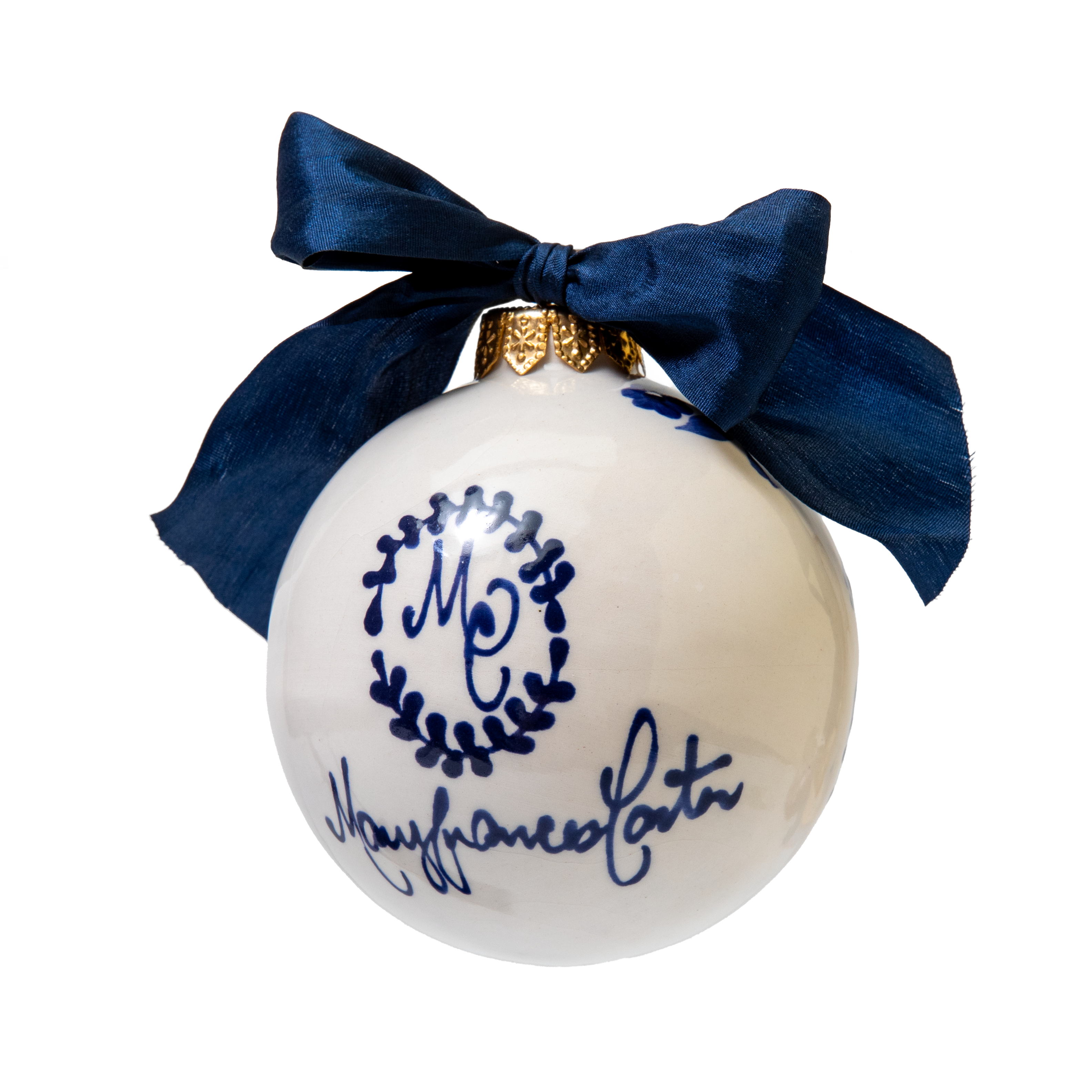 Hand Painted Bauble Ornament