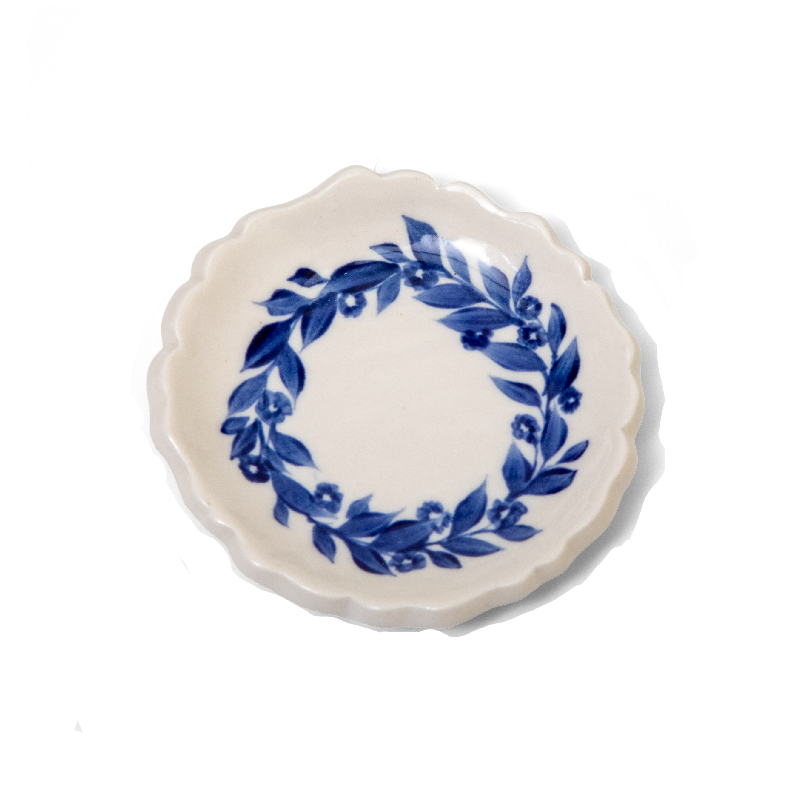 Hand Painted Floral Ring Dish