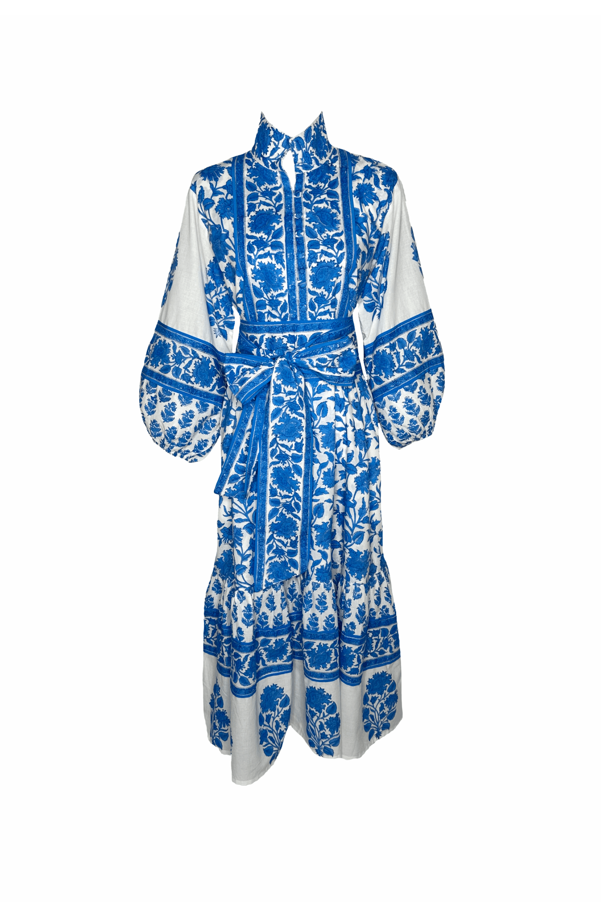 SUE SARTOR Flounce | Capri Blue Vintage Lily