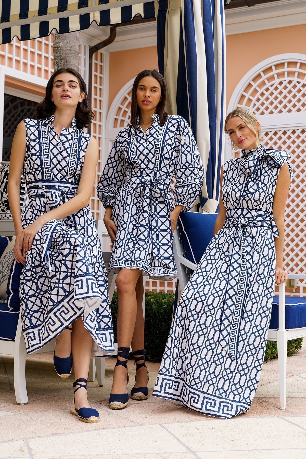 SUE SARTOR Flounce Shorty | Navy Bamboo