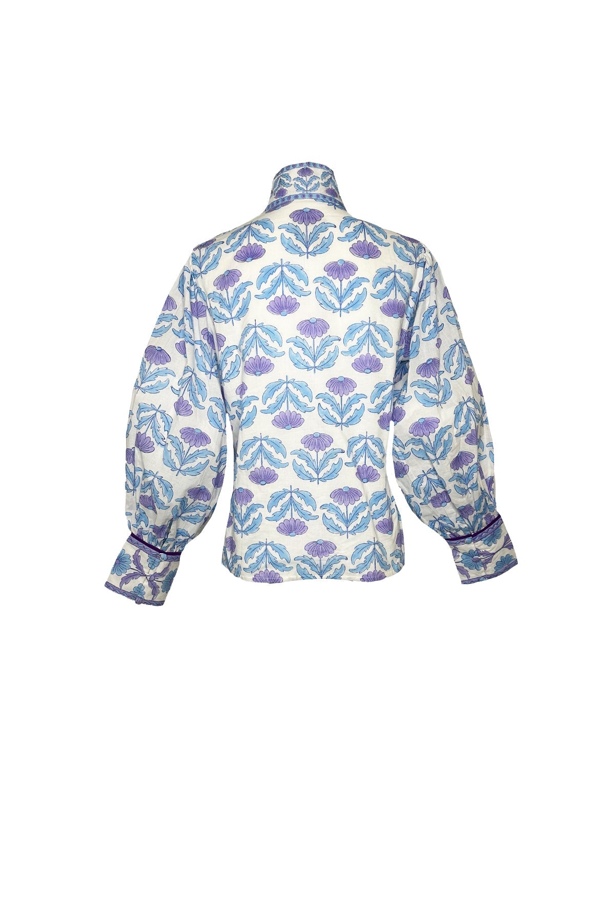 Boxy Balloon Sleeve Top | Periwinkle Daisy