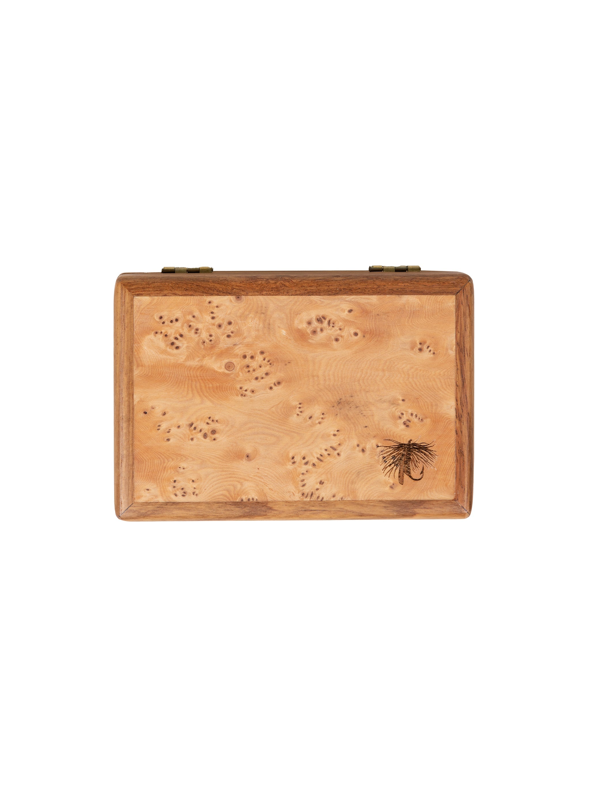 Burled Wood Fly Fishing Fly Box