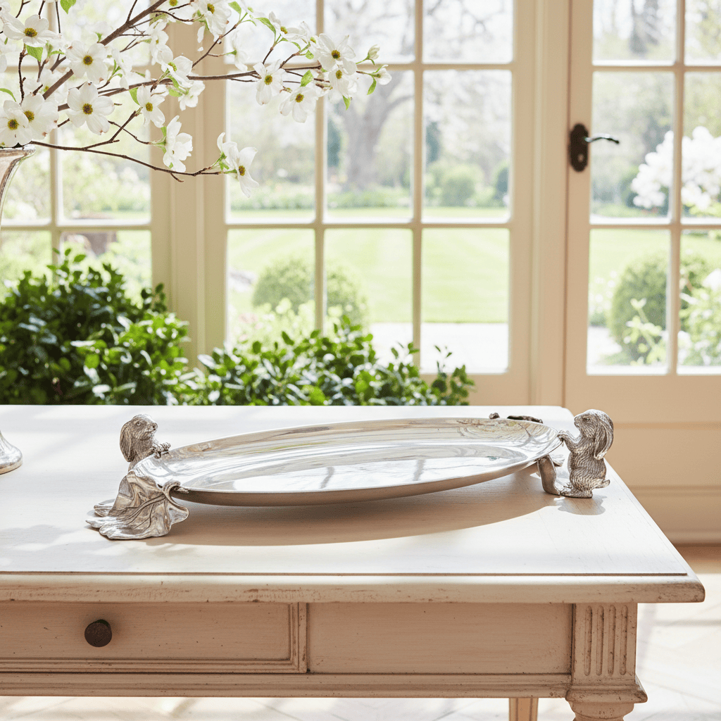 Bunny Centerpiece Tray