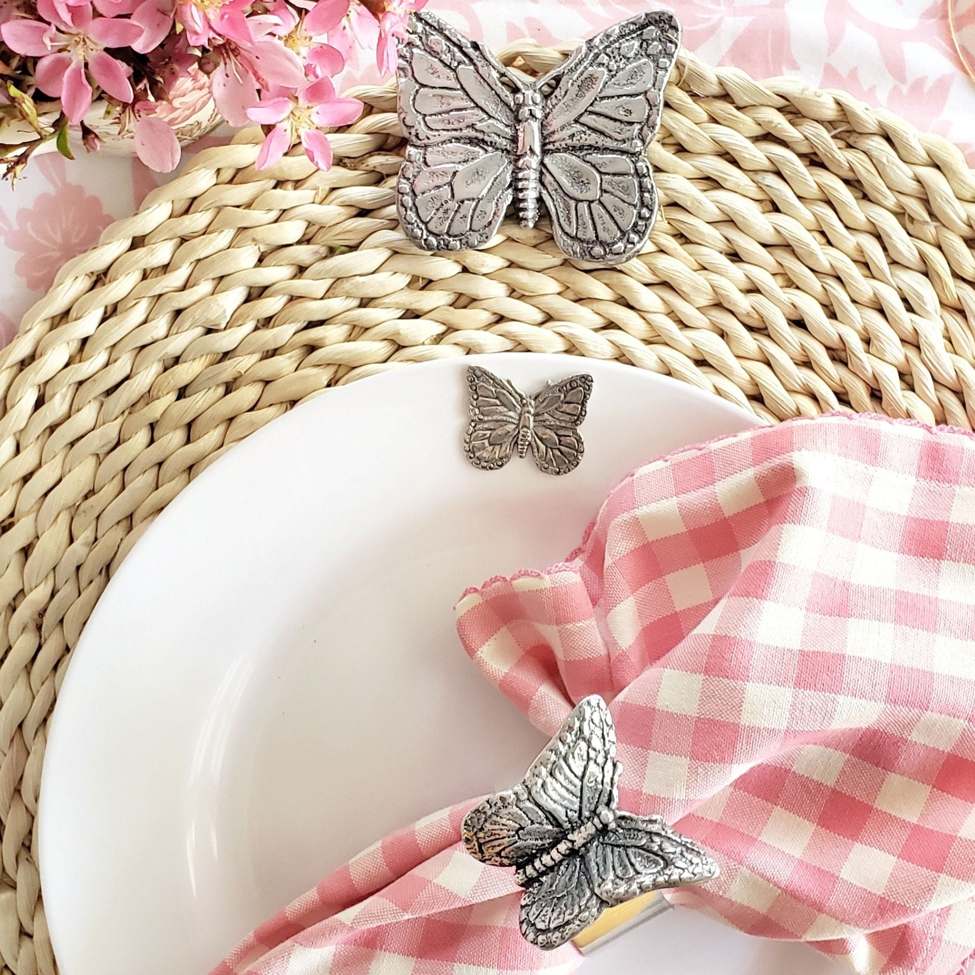 Butterfly Twisted Seagrass Placemats - set of 4