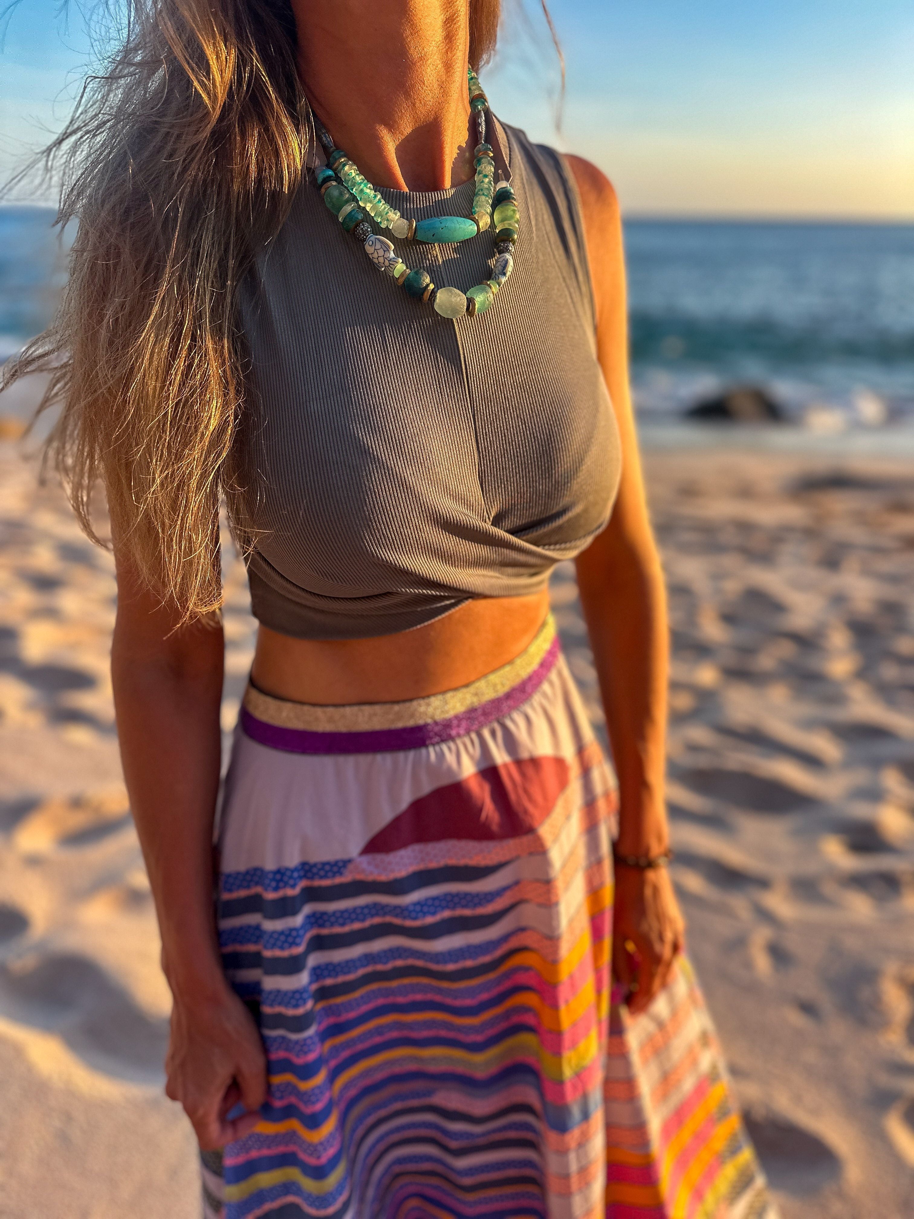 Classic Necklace | Aqua Azul