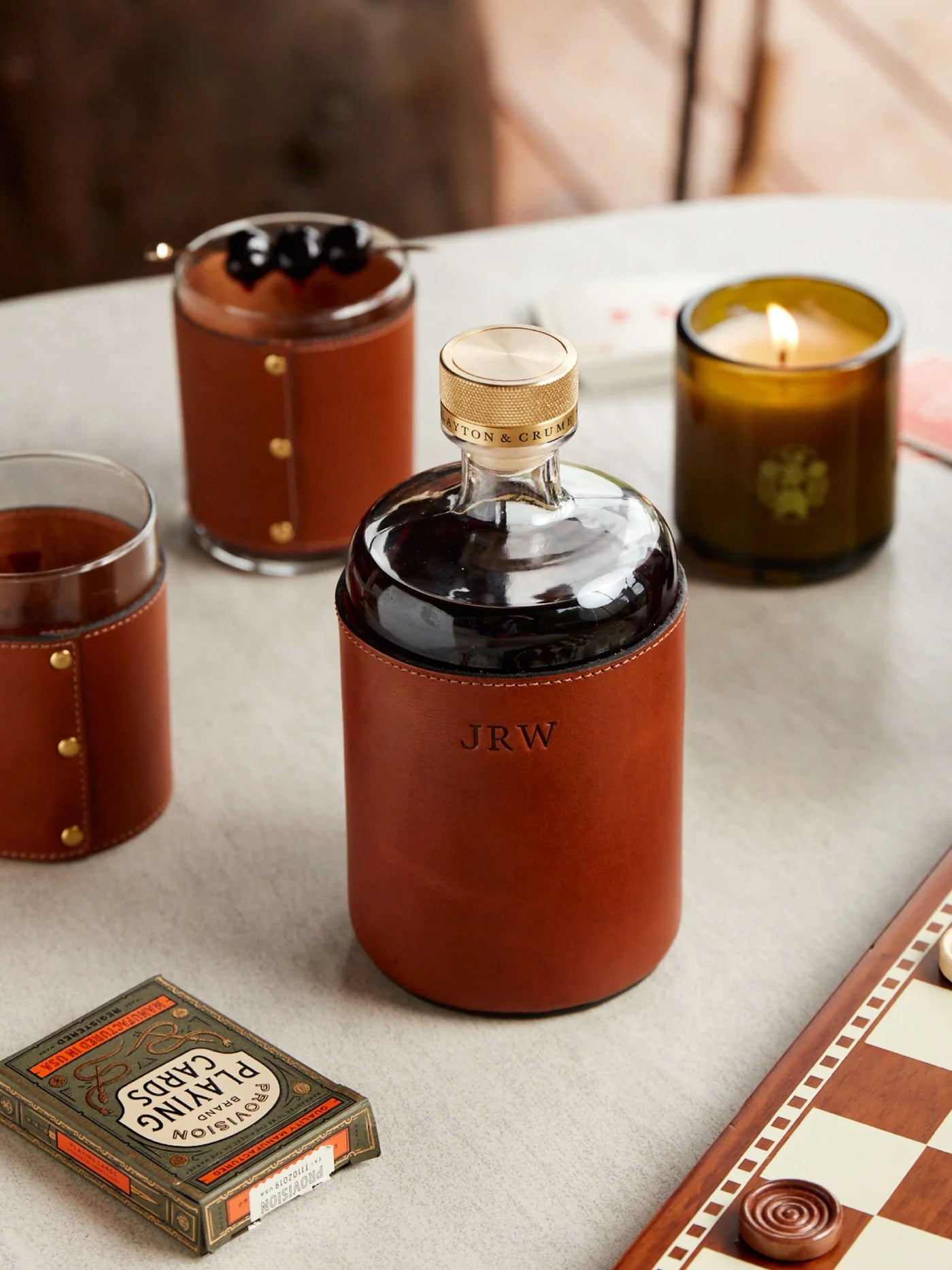 The Original Leather Decanter