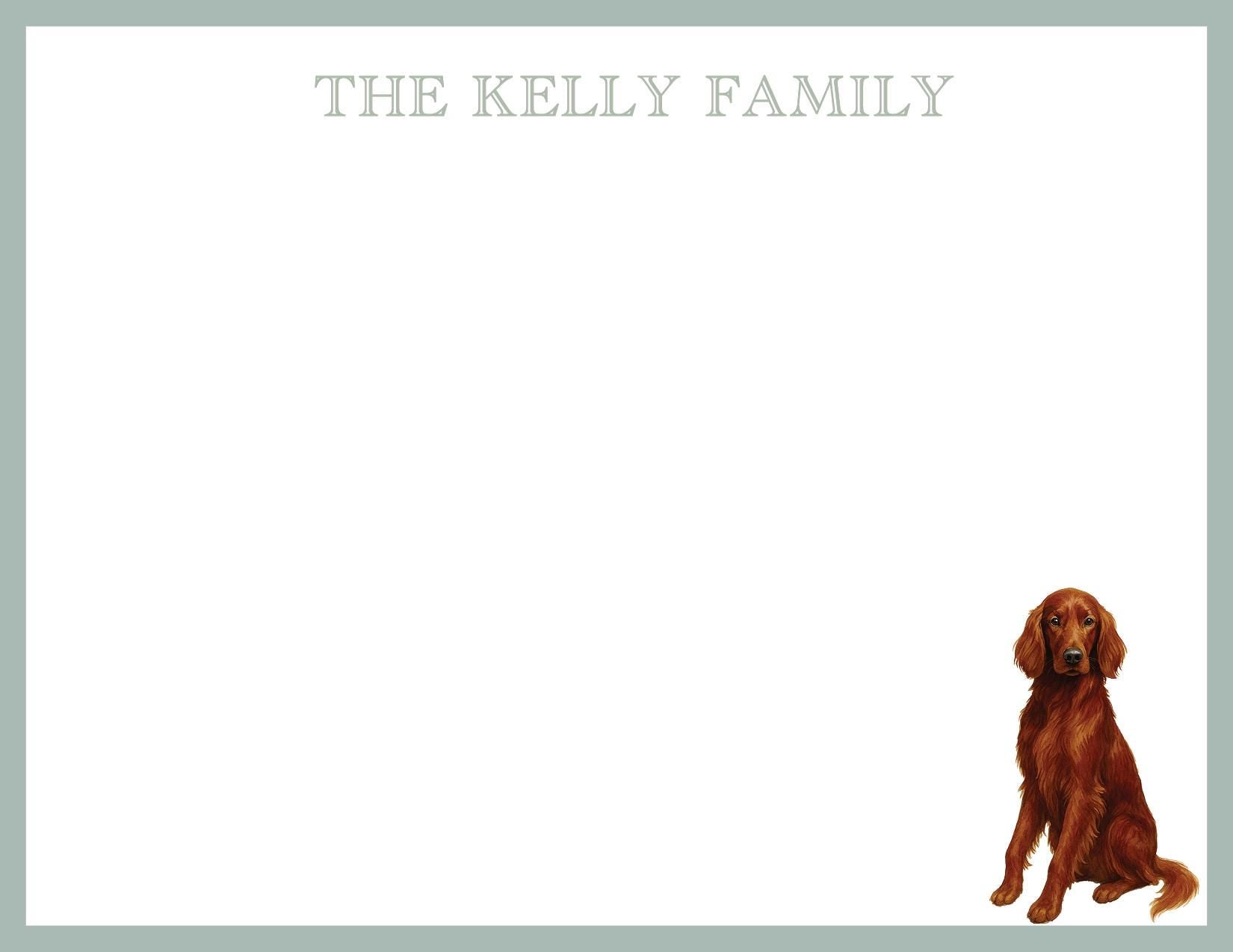 Irish Setter Stationery