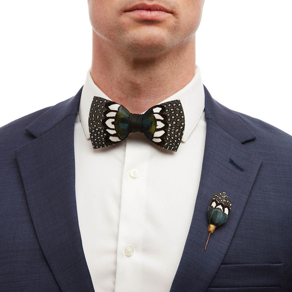 Feather Bow Tie
