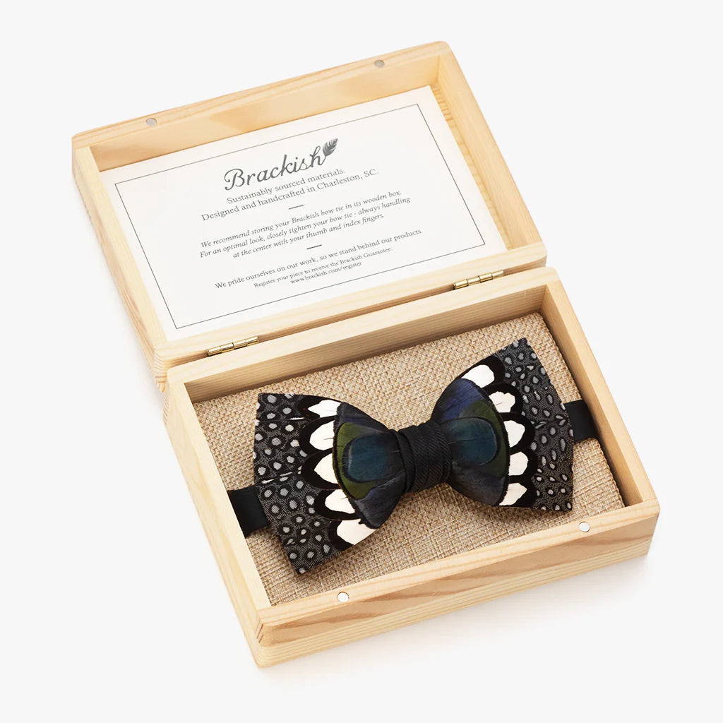 Feather Bow Tie