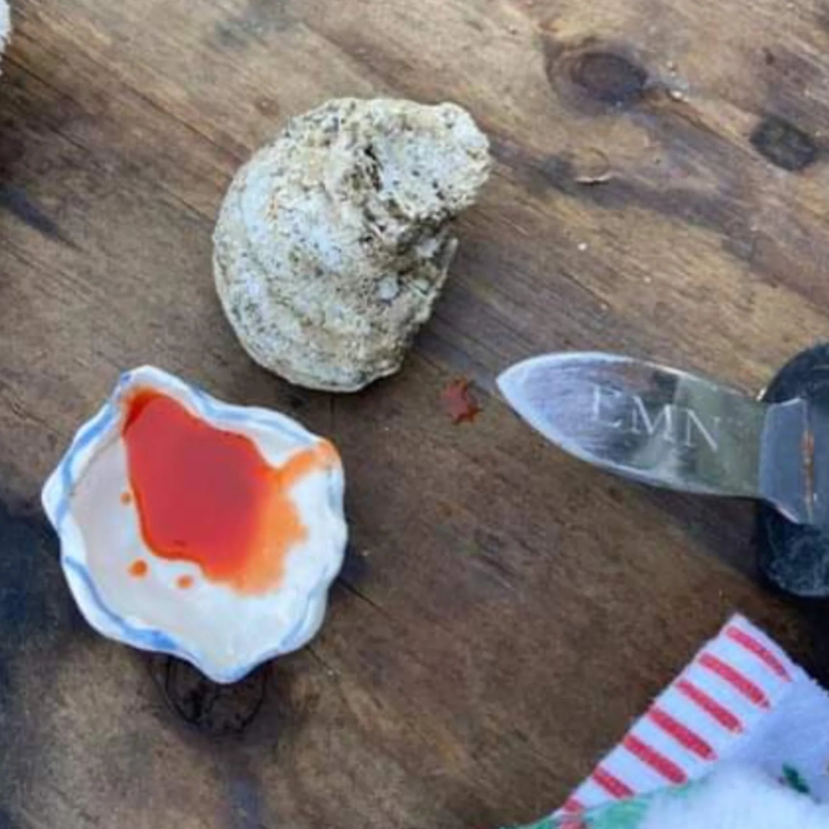 Porcelain Oyster Shells (food safe)