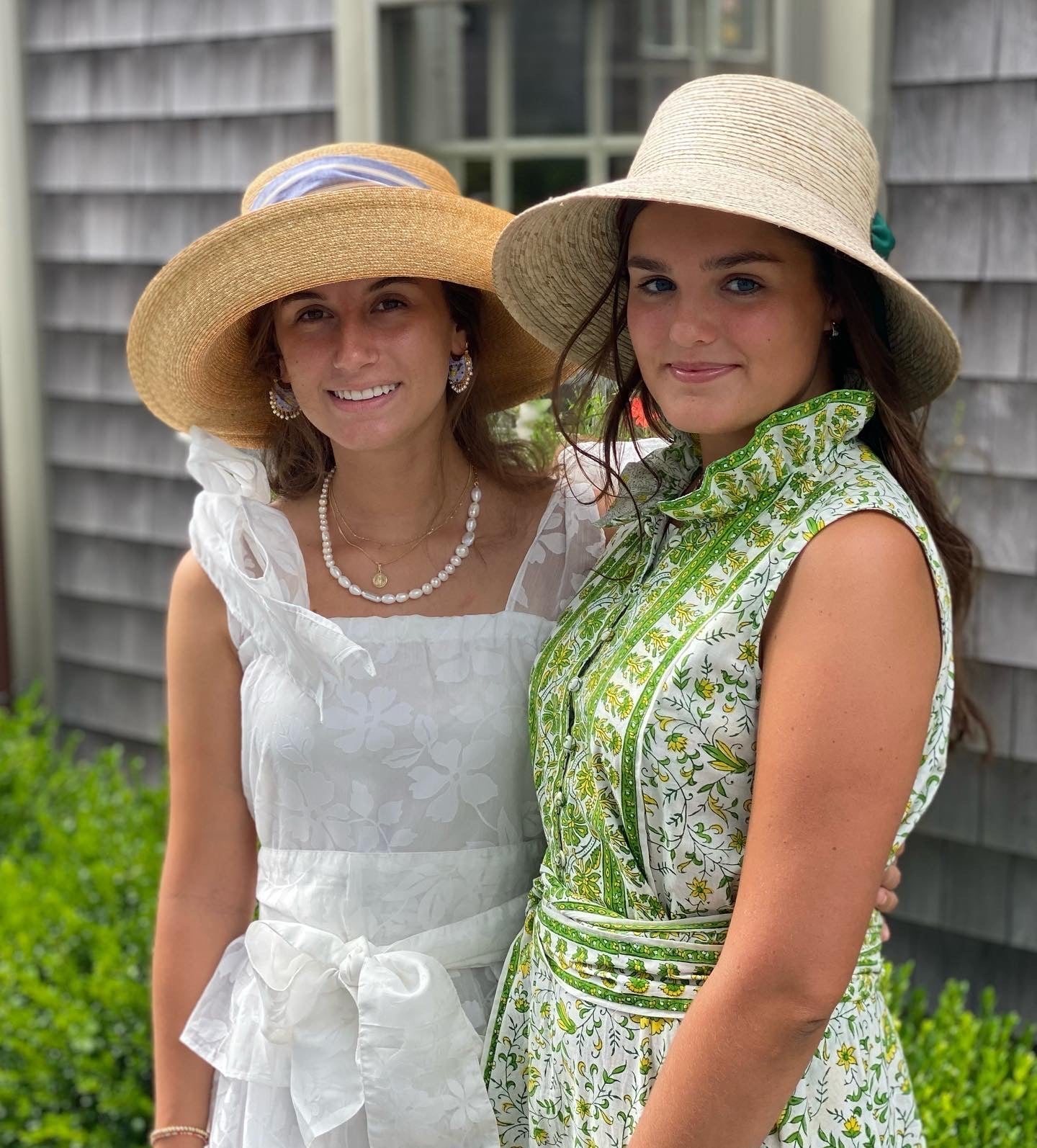 Clematis Bucket Hat - Check Block Print Hat Scarf