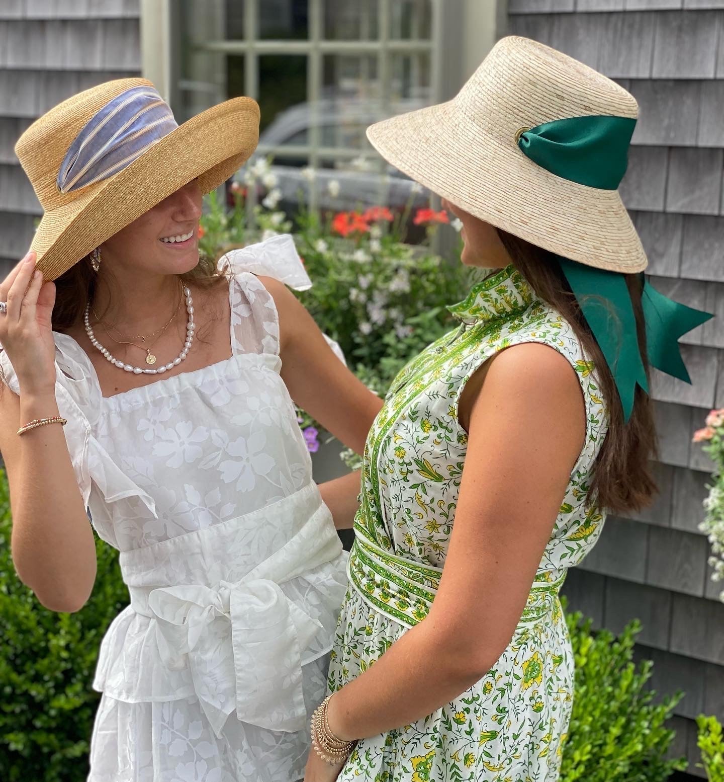Clematis Bucket Hat - Pink Marigold Block Print Hat Scarf