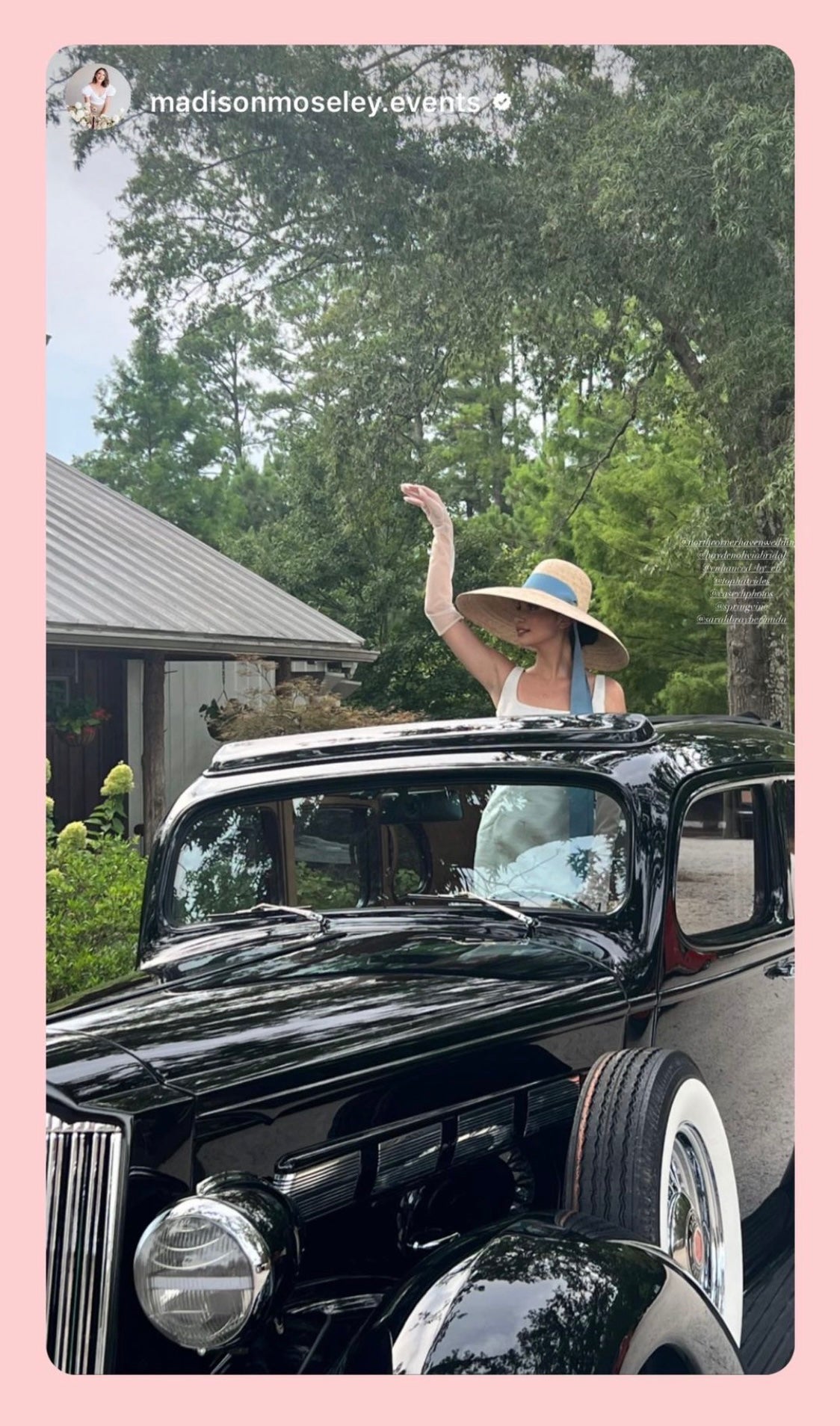 Daisy Sun Hat - Wide & Short Coral Grosgrain Ribbon