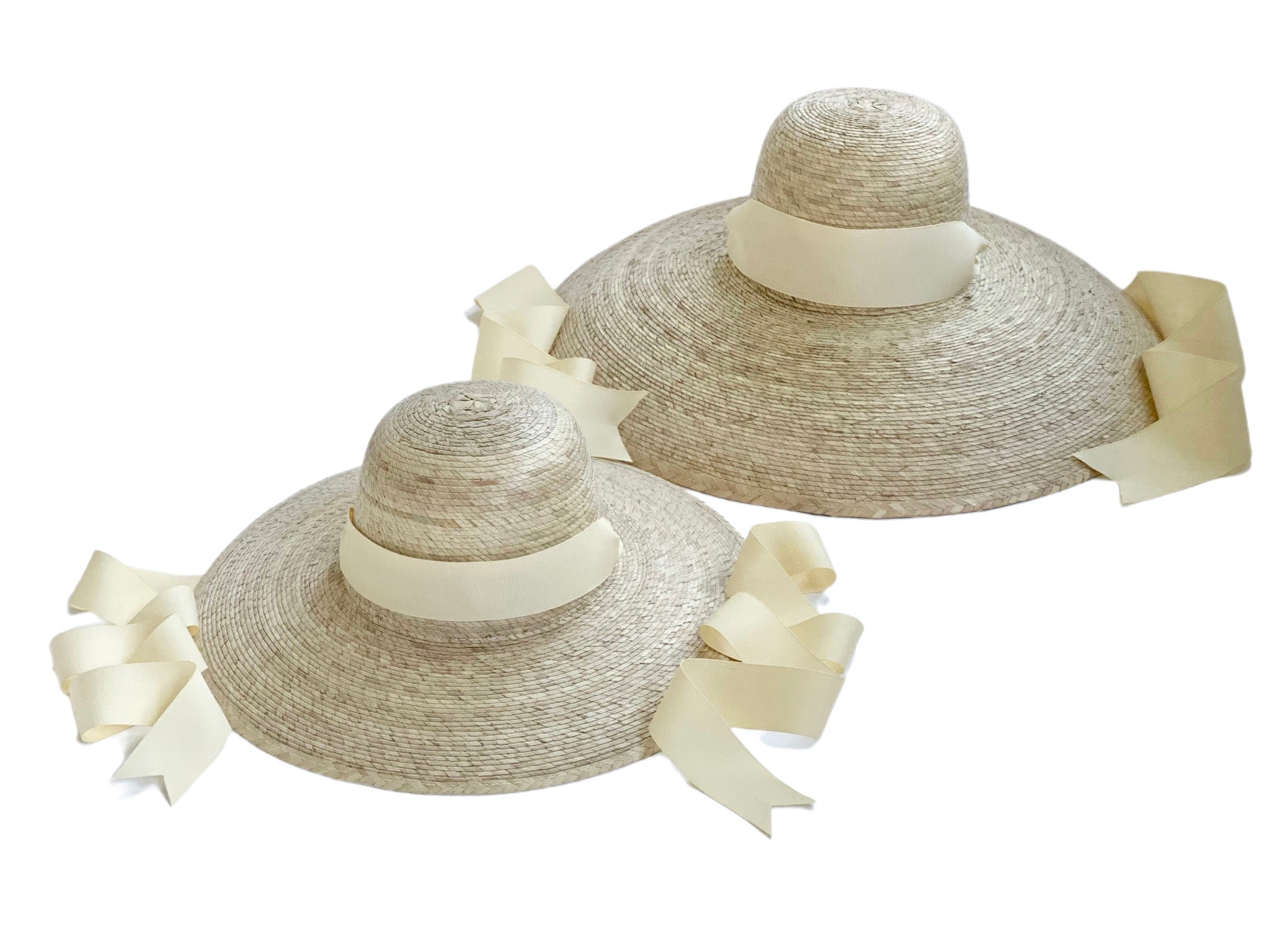 Mommy & Me Daisy & Buttercup Ivory Sun Hat Set