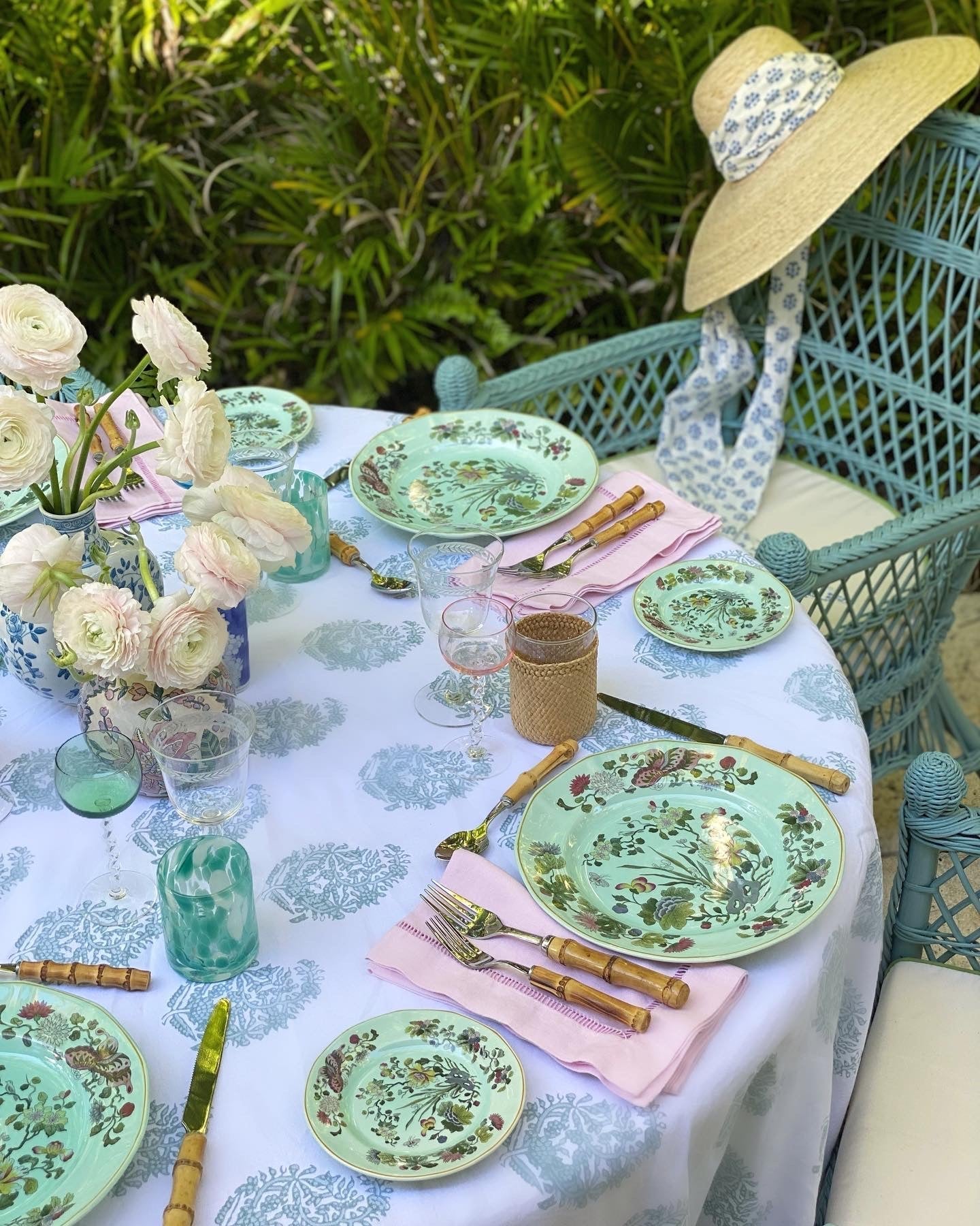 Daisy Sun Hat - Wide & Short Coral Grosgrain Ribbon