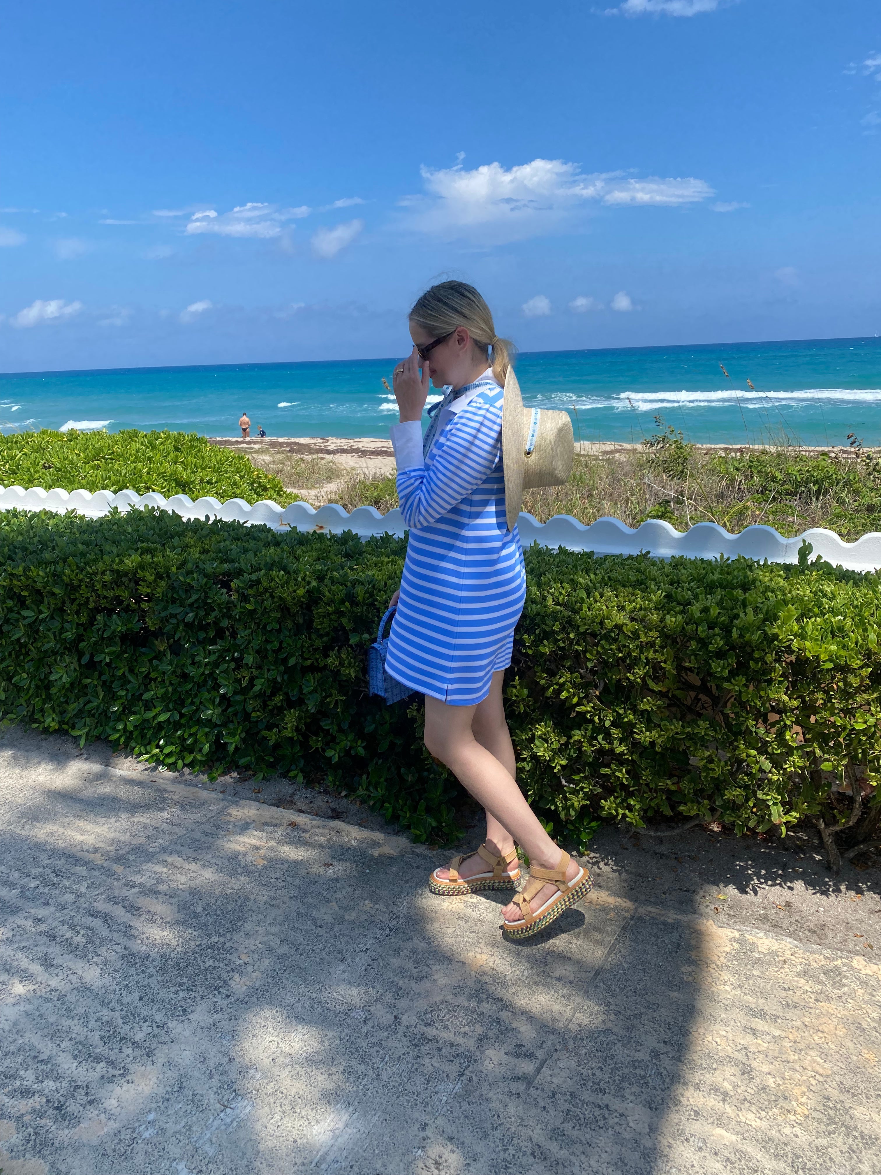 Hollyhock Sun Hat - Dark Olive Green Lanyard with Rose Quartz Toggle