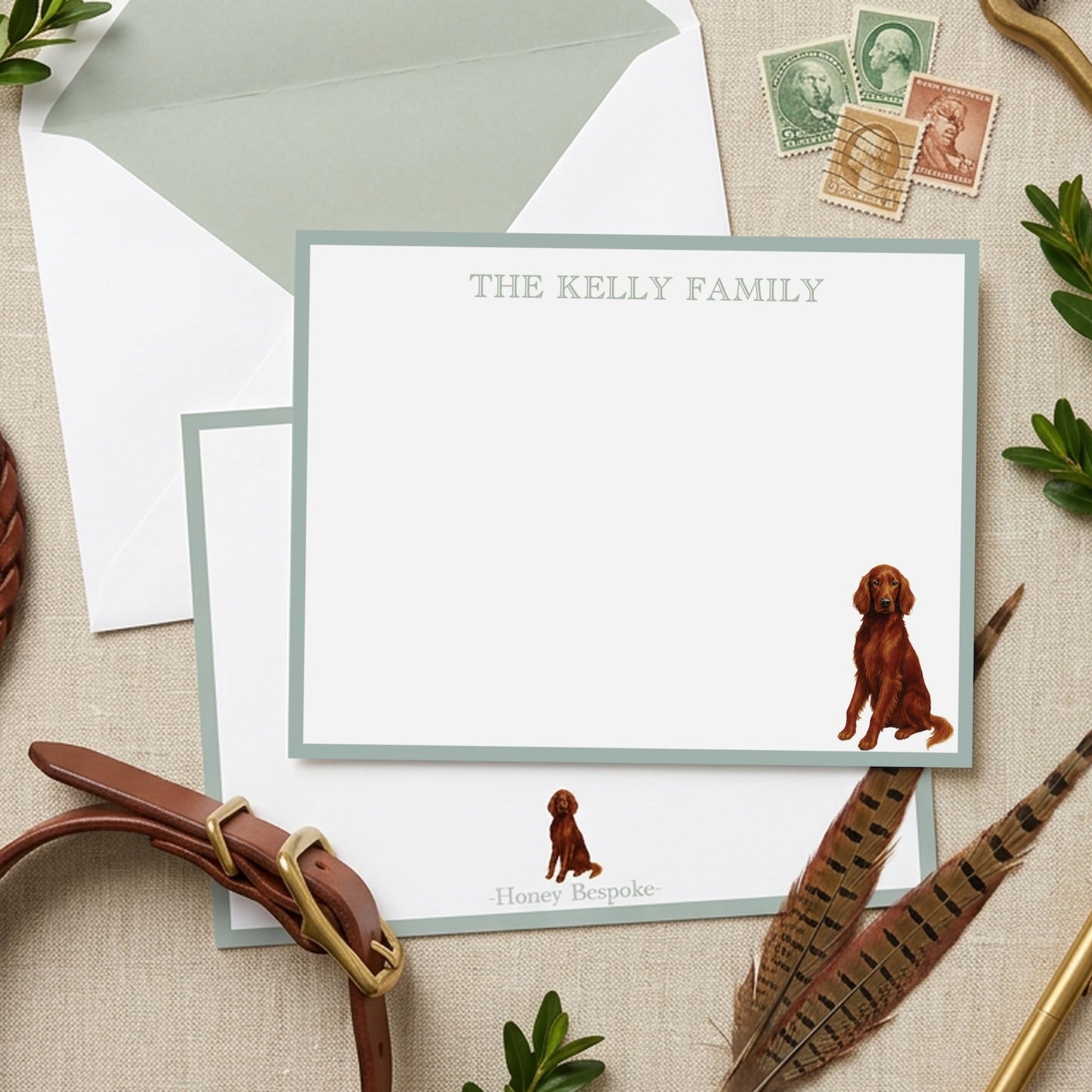Irish Setter Stationery