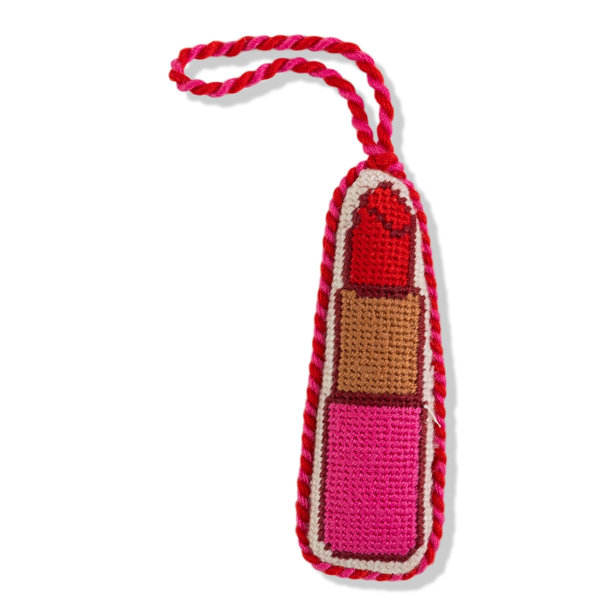 Lipstick Needlepoint Icon Ornament