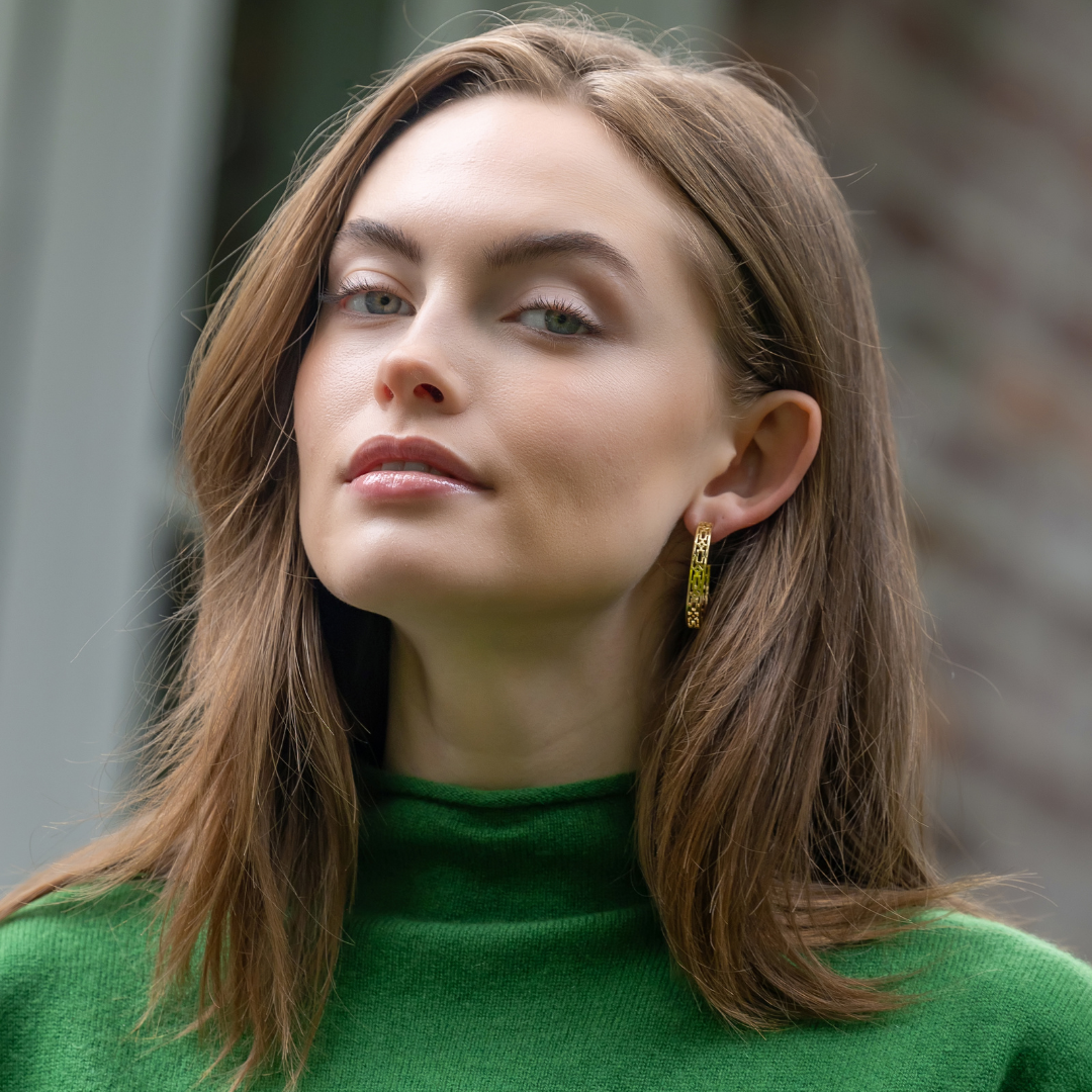 Maison Treillage Gold Hoop Earrings