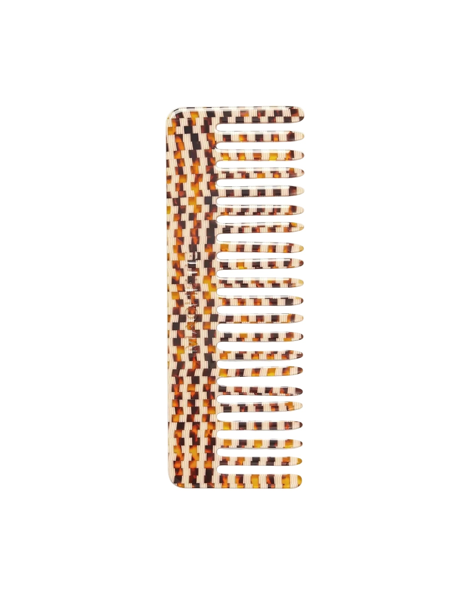No. 2 Comb in Tortoise Checker