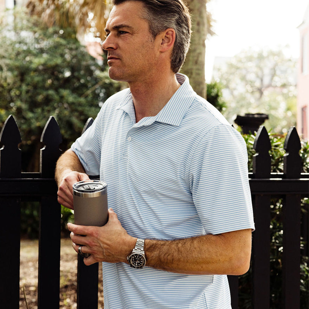 TSG Topper Polo (Sky Cast Stripe)