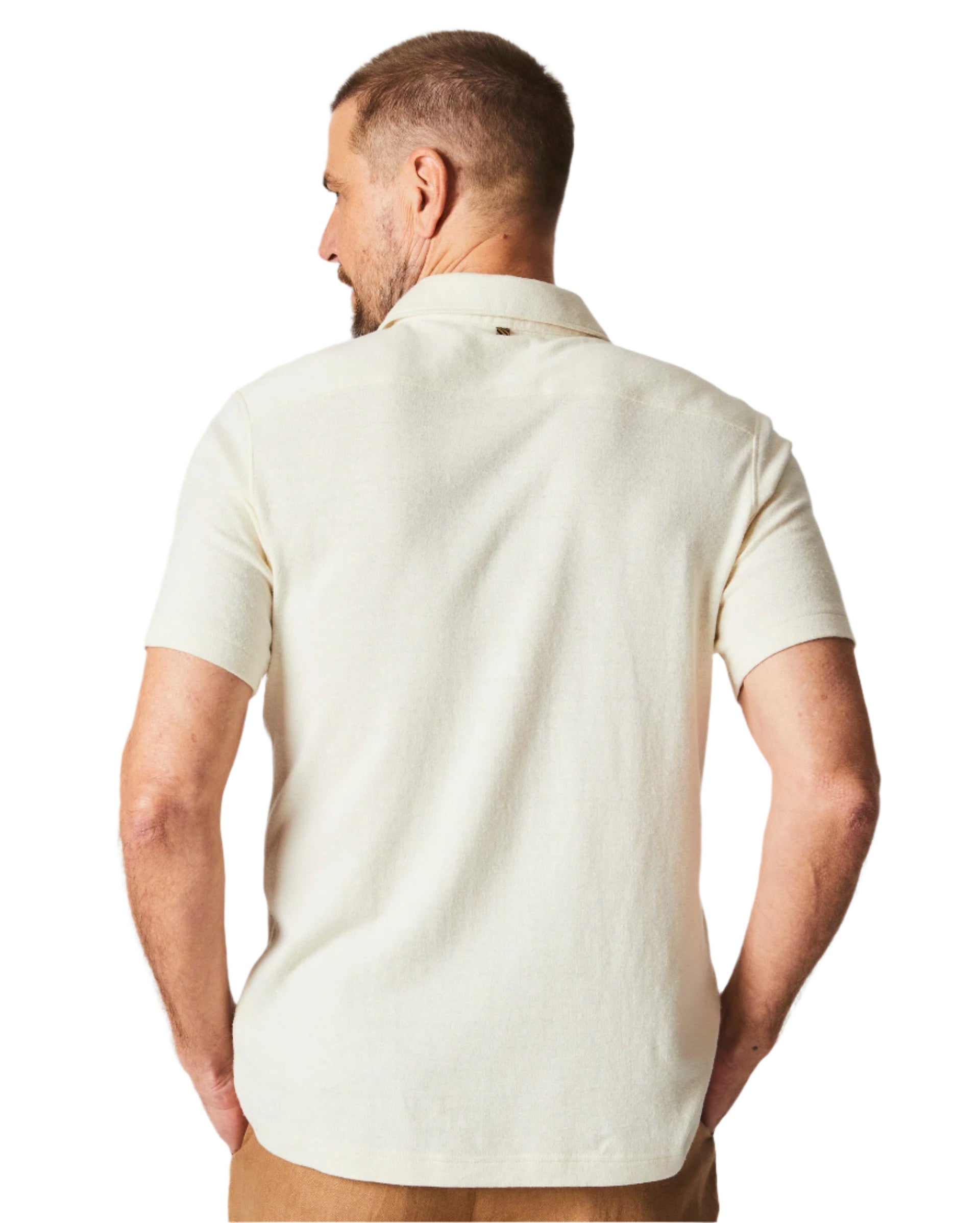 Short Sleeve Hemp Cotton Knit Shirt